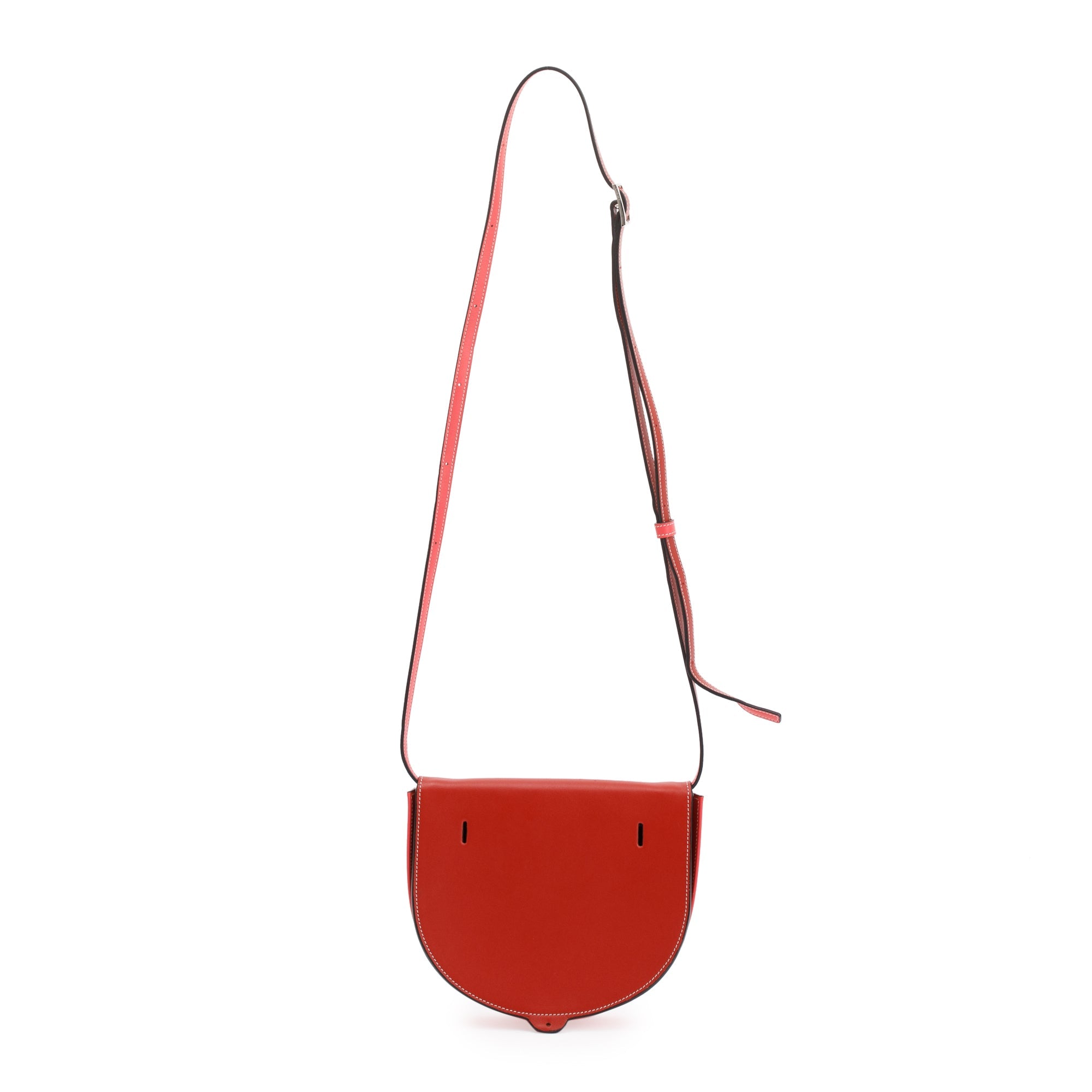 Loewe Red Calfskin Leather Heel Crossbody Bag