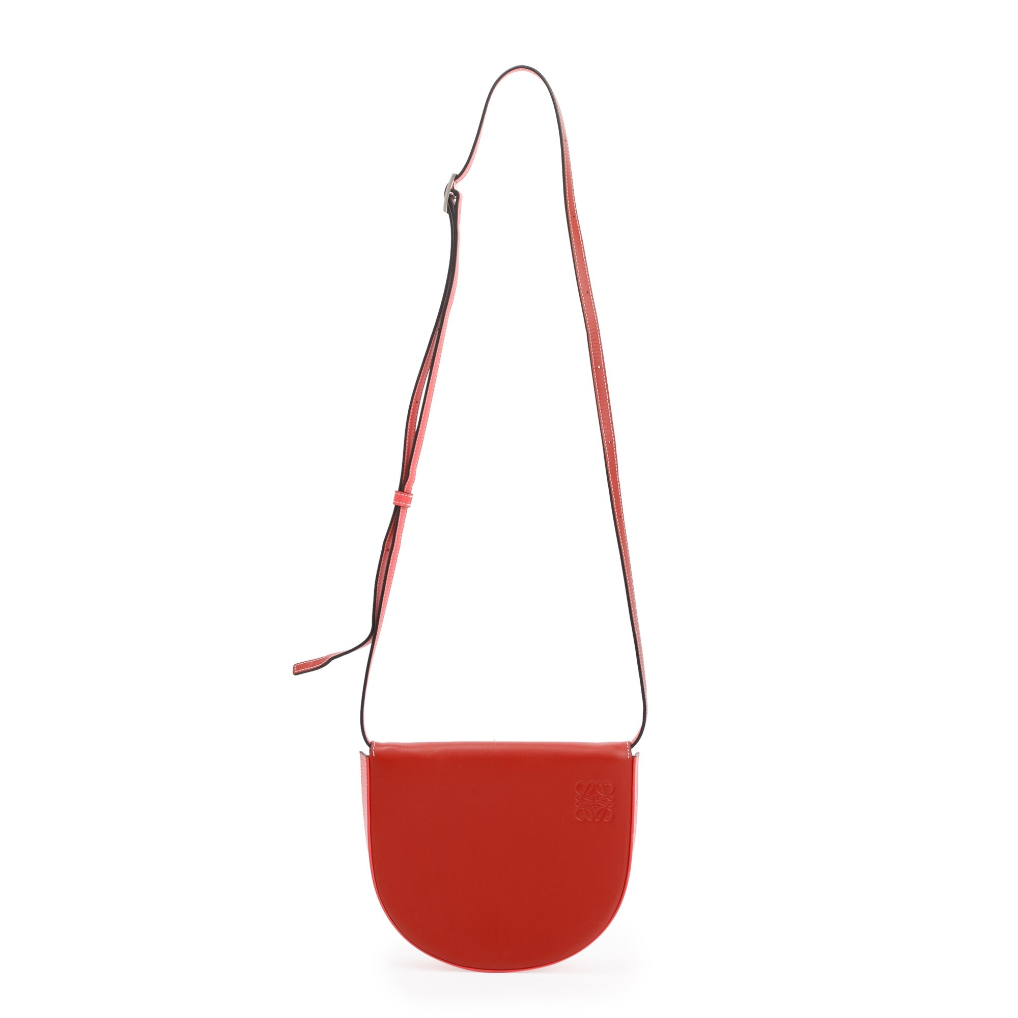 Loewe Red Calfskin Leather Heel Crossbody Bag
