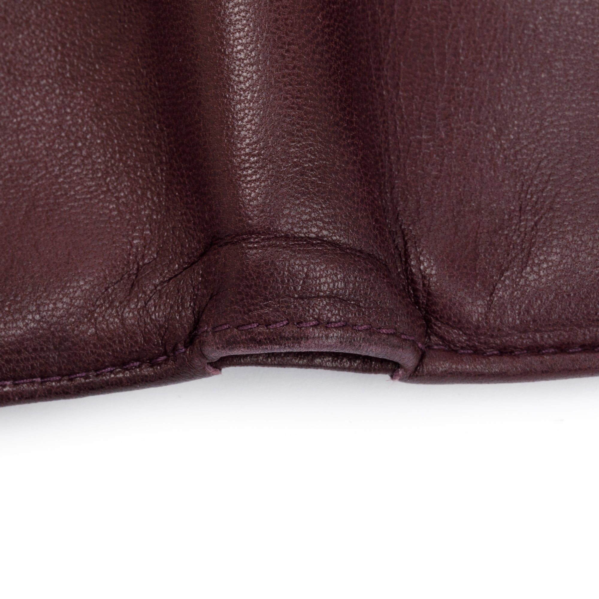 Loewe Vintage Burgundy Lambskin Leather Bifold Coin Wallet