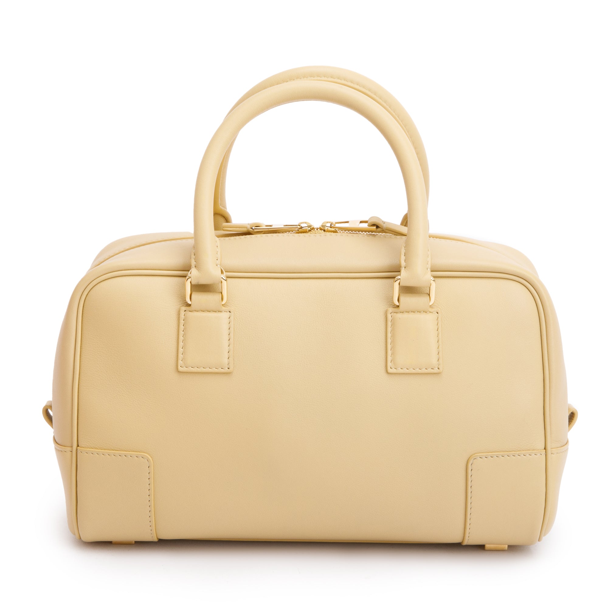 Loewe Yellow Calfskin Leather Amazona 23 Bag w/ Strap & Box