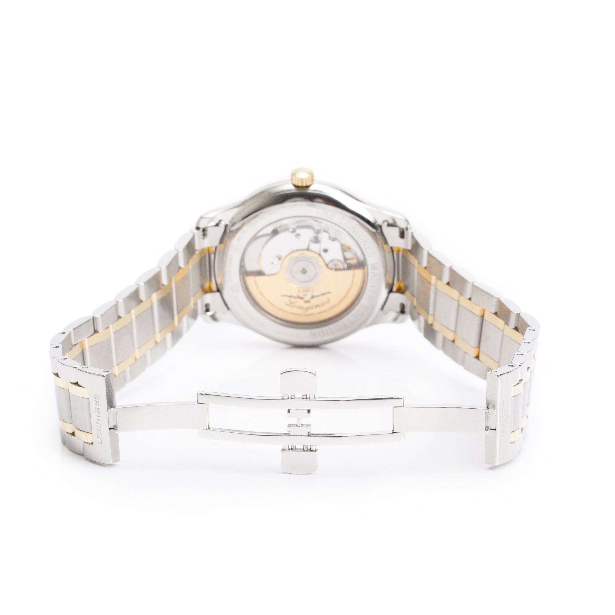 Longines Stainless Steel & 18k Yellow Gold Master Collection Diamond Dial 38.5 MM Automatic Watch