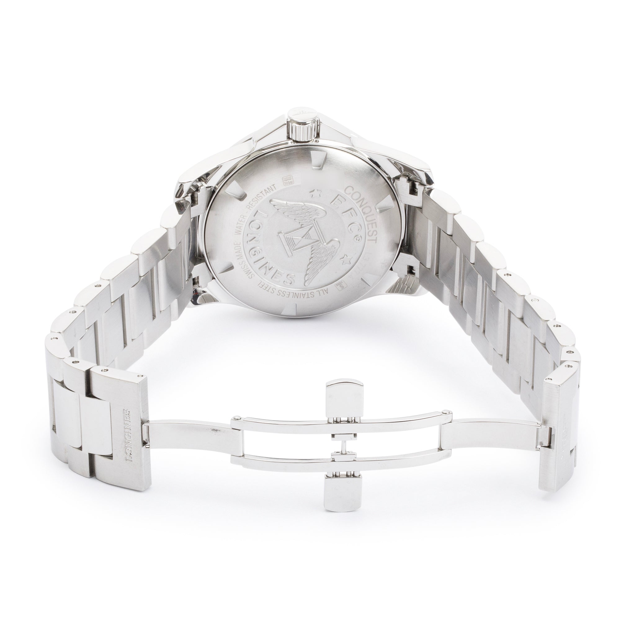 Longines Stainless Steel Conquest 41 MM Automatic Watch w/ Box & Papers