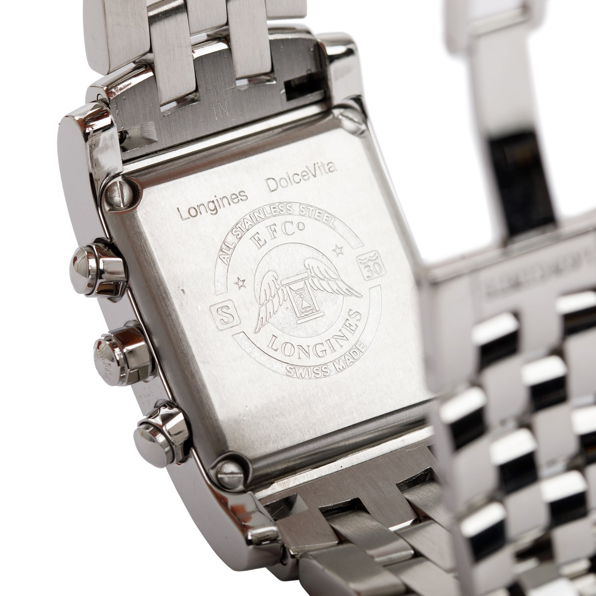 Longines Stainless Steel DolceVita 28 MM Chronograph Quartz Watch w/ Box & Papers