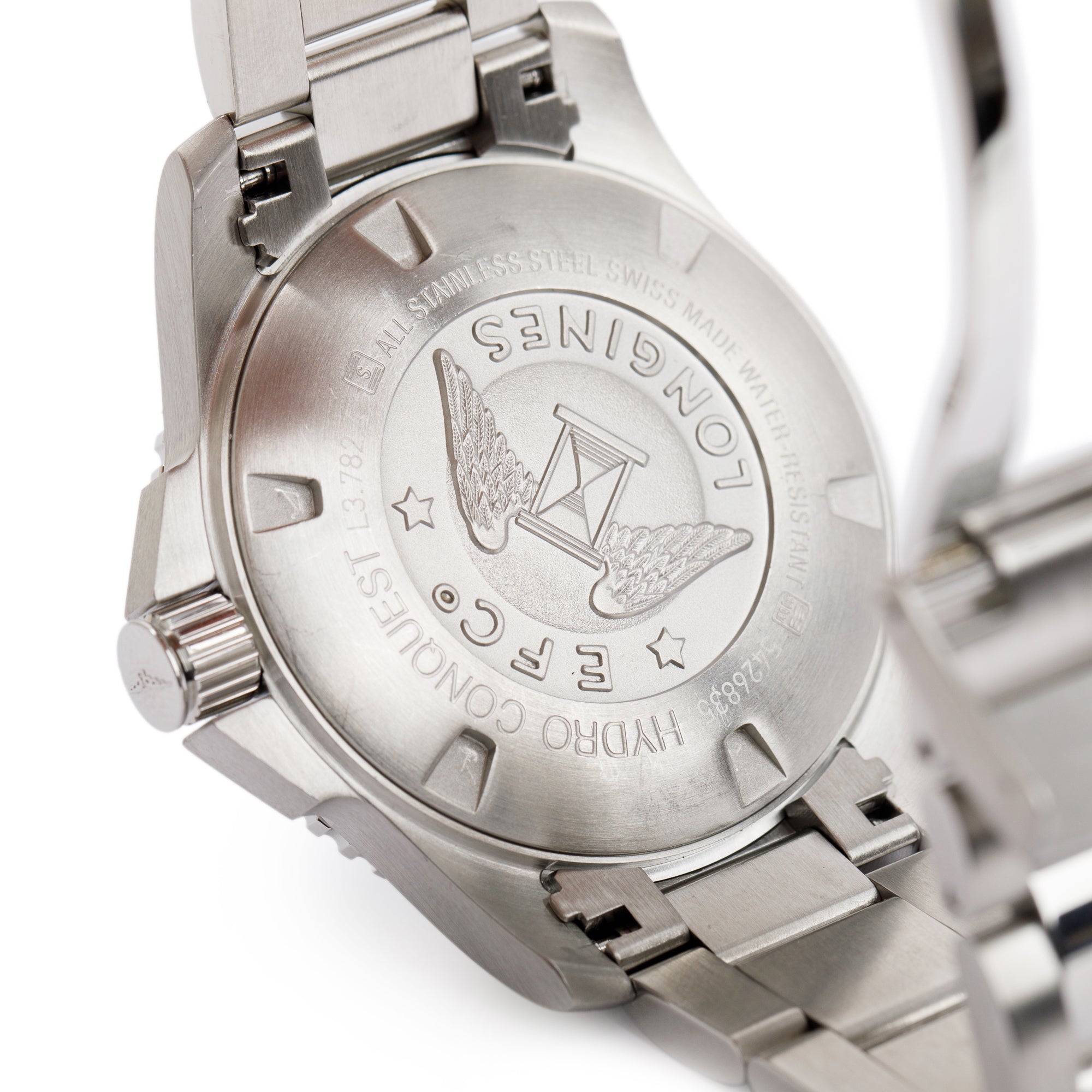 Longines Stainless Steel HydroConquest 43 MM Automatic Watch w/ Box & Papers