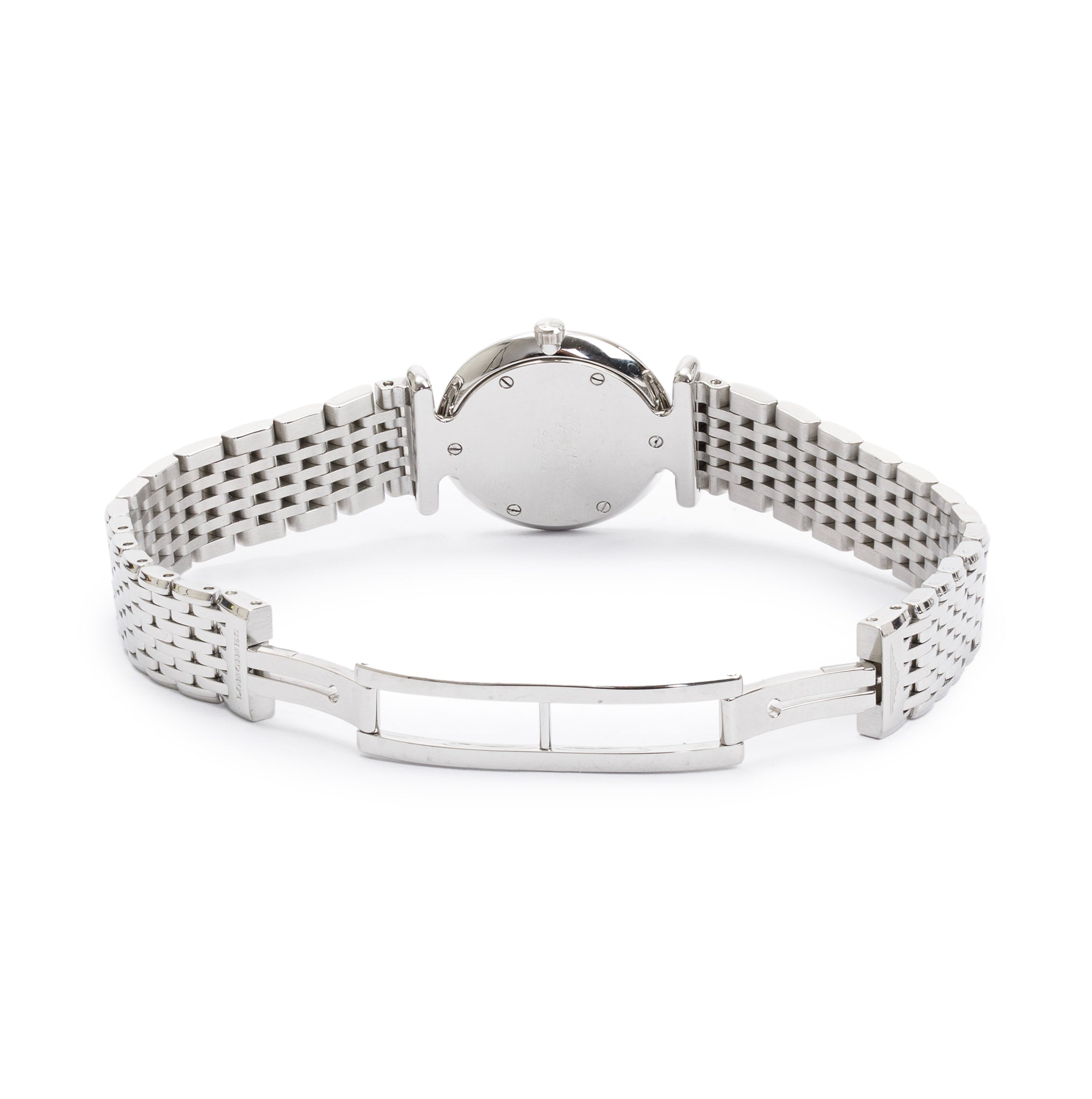 Longines Stainless Steel La Grande Diamond Bezel 24 MM Classique Watch