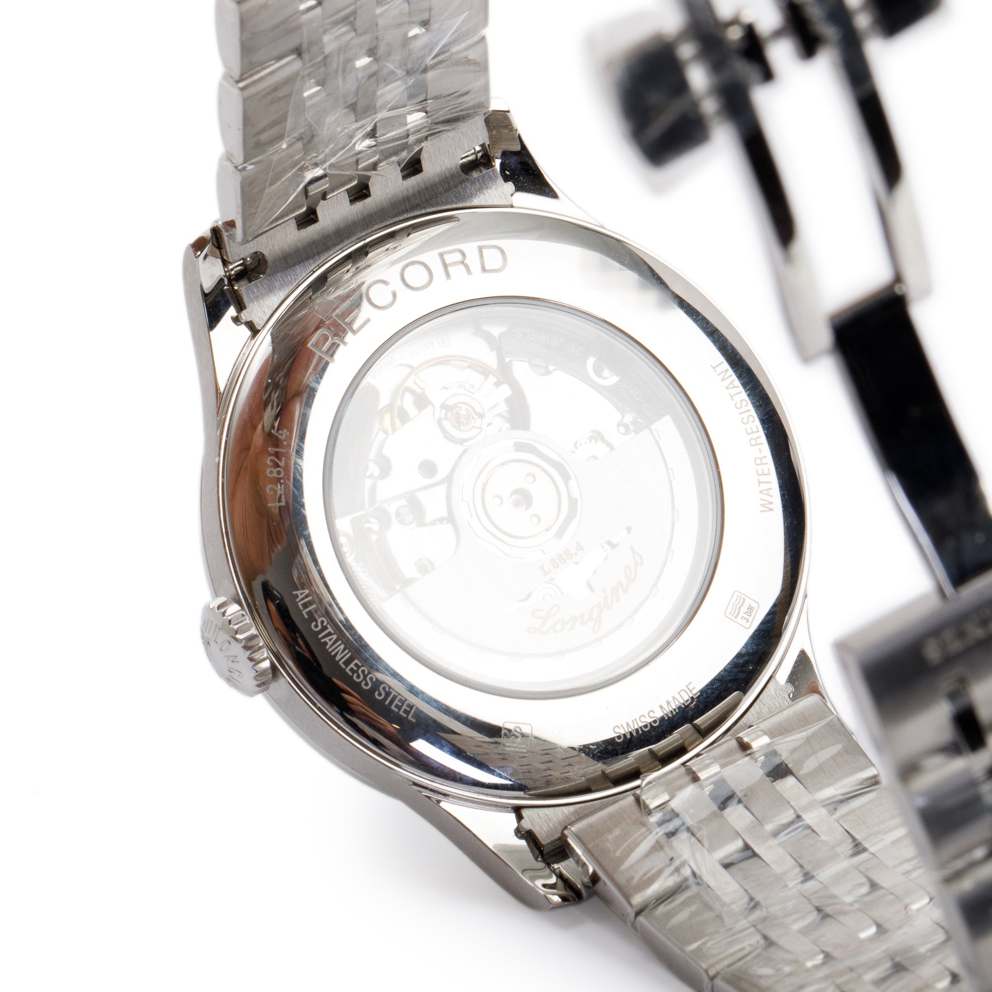 Longines Stainless Steel Record 40 MM Automatic Watch w/ Box & Papers