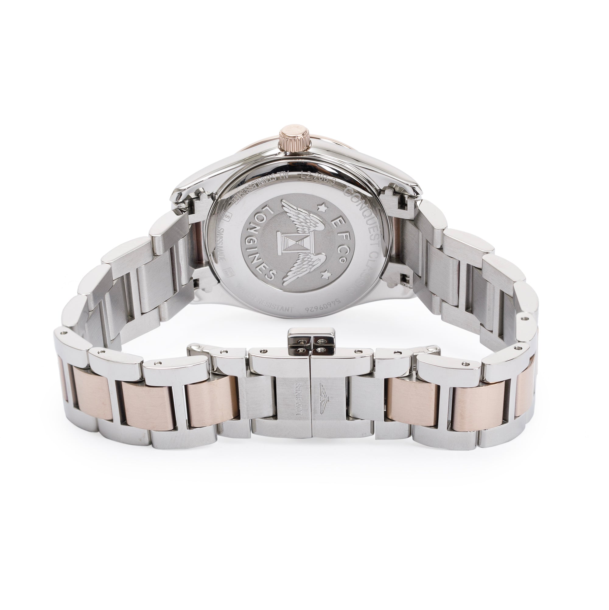 Longines Two-Tone Stainless Steel Conquest 29 MM Diamond Dial Quartz Watch w/ Box & Papers