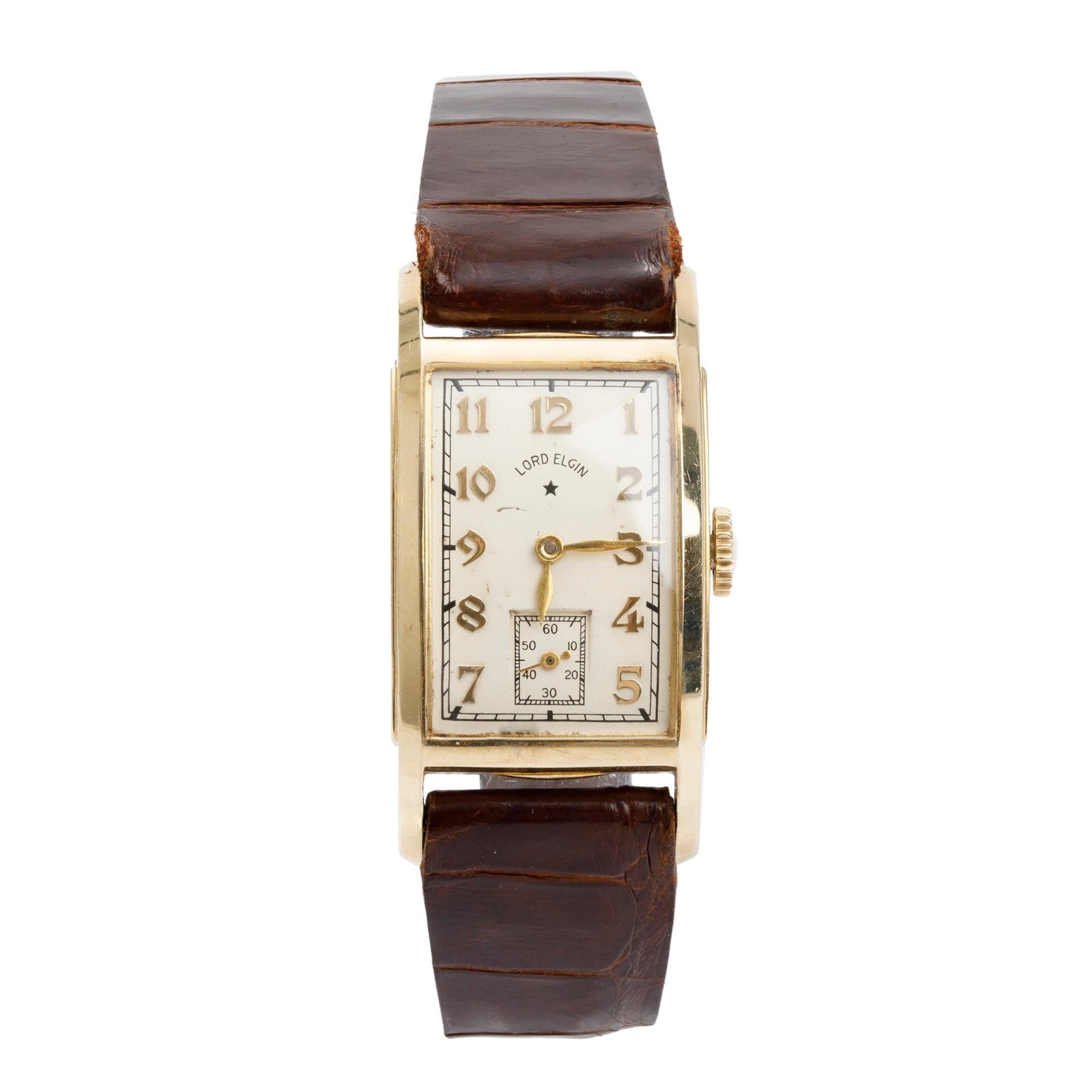 Lord Elgin Vintage 14k Yellow Gold Manual Dress Watch