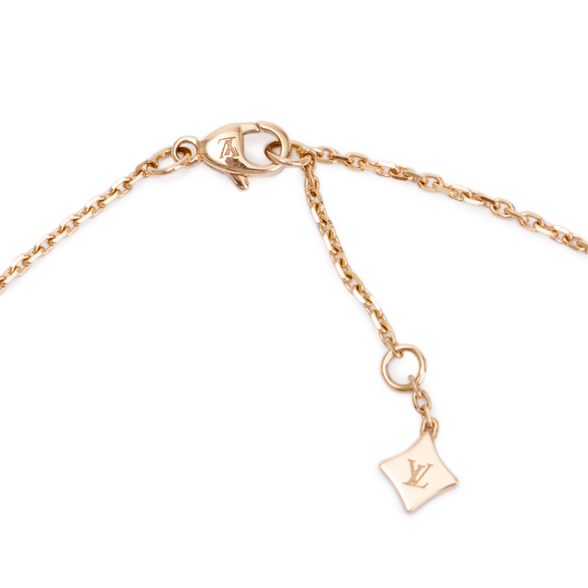 Louis Vuitton 18k Rose Gold Diamond Idylle Blossom Pendant Necklace w/ Box