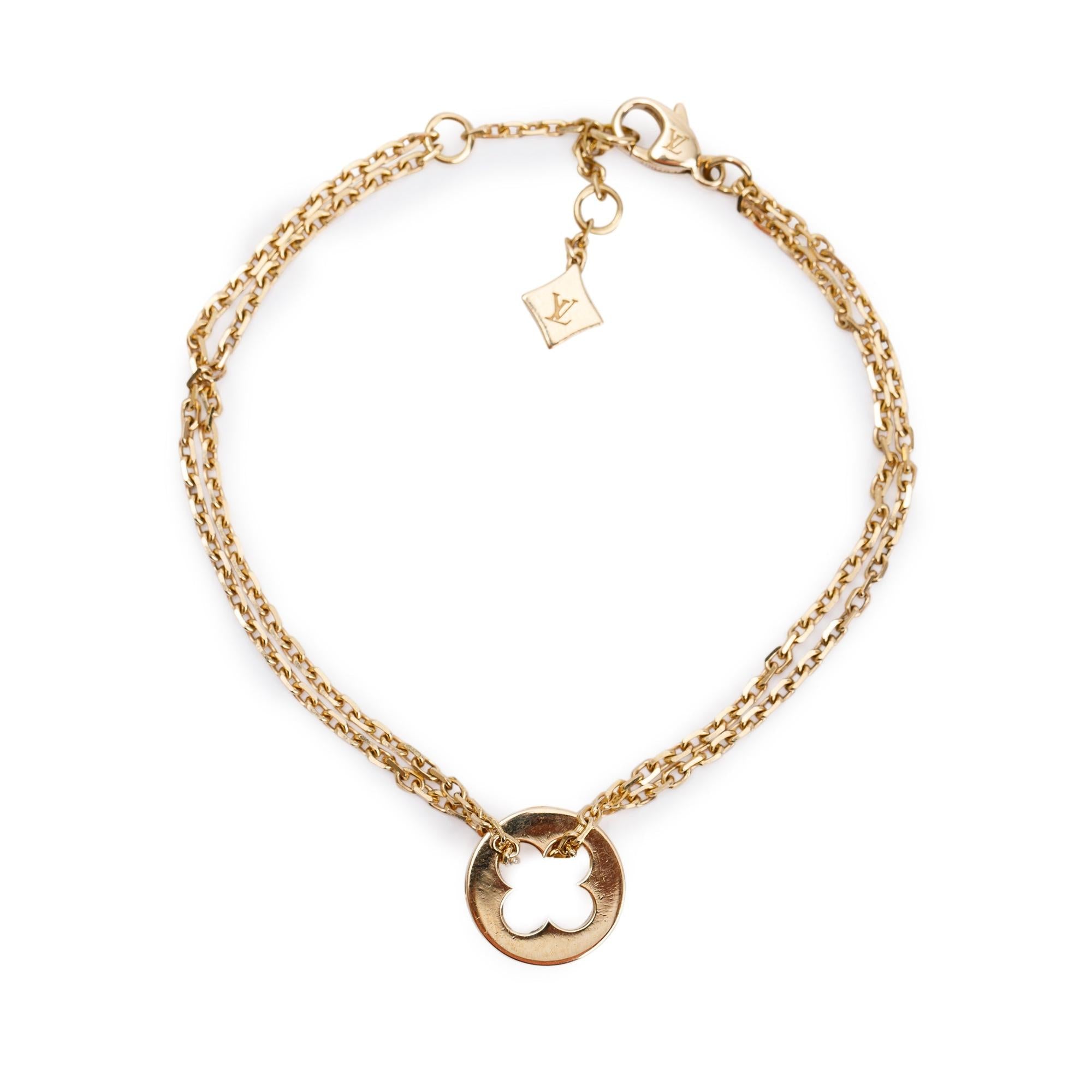 Louis Vuitton 18k Yellow Gold Empreinte Chain Bracelet w/ Box