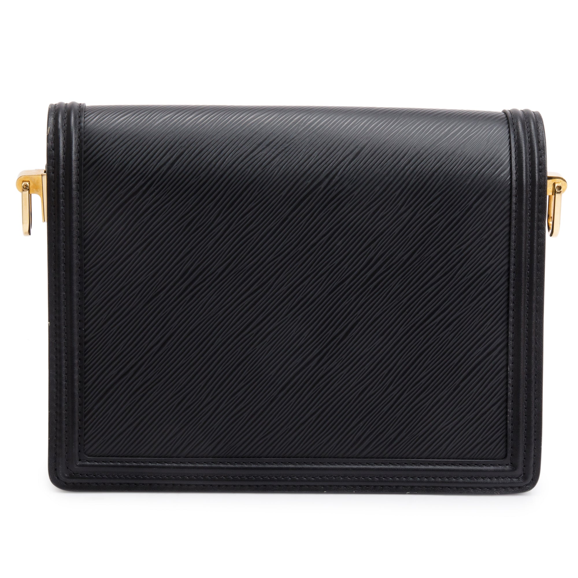 Louis Vuitton 2020 Black Epi Leather Dauphine MM w/ Straps & Box