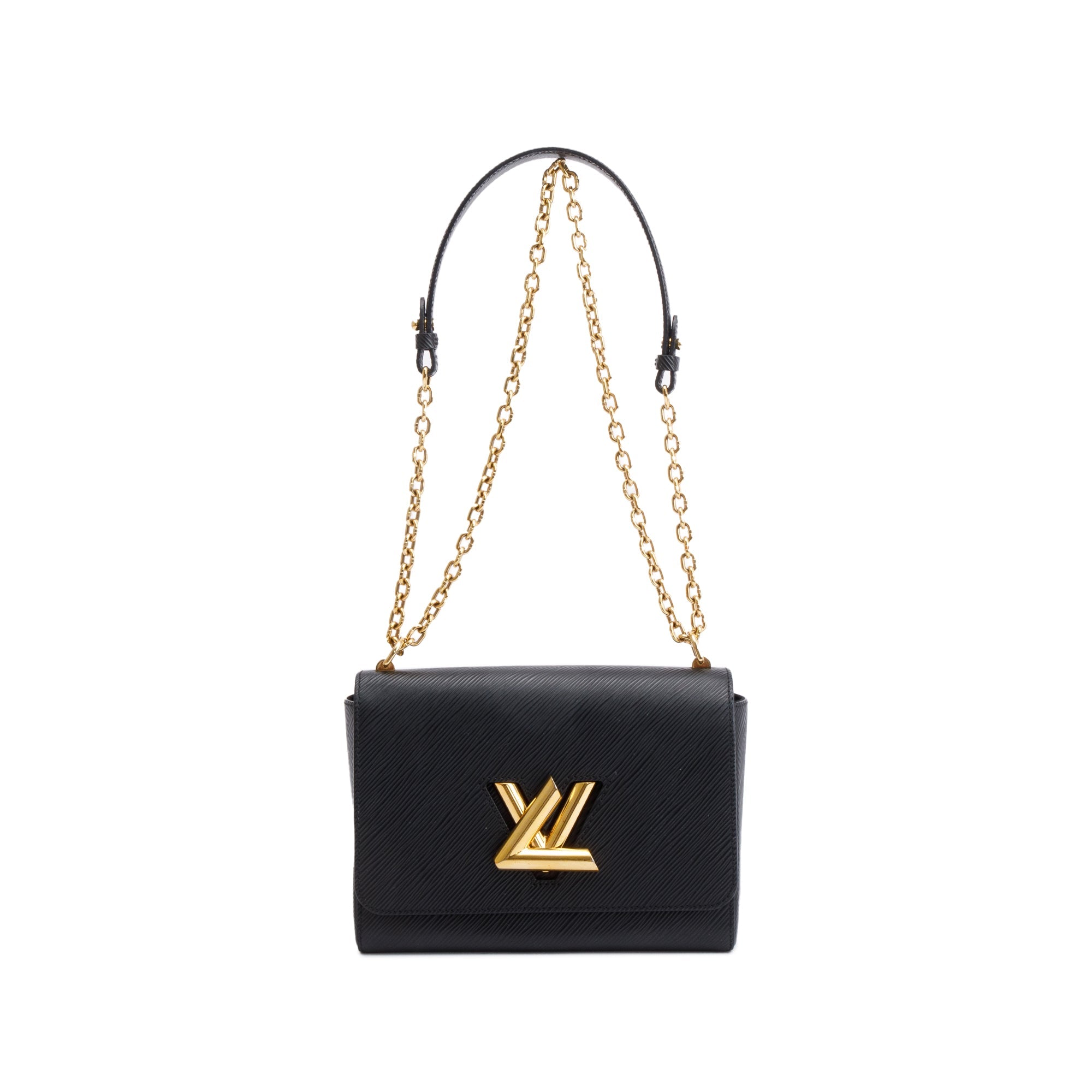 Louis Vuitton 2020 Black Epi Leather Twist MM Bag w/ Box