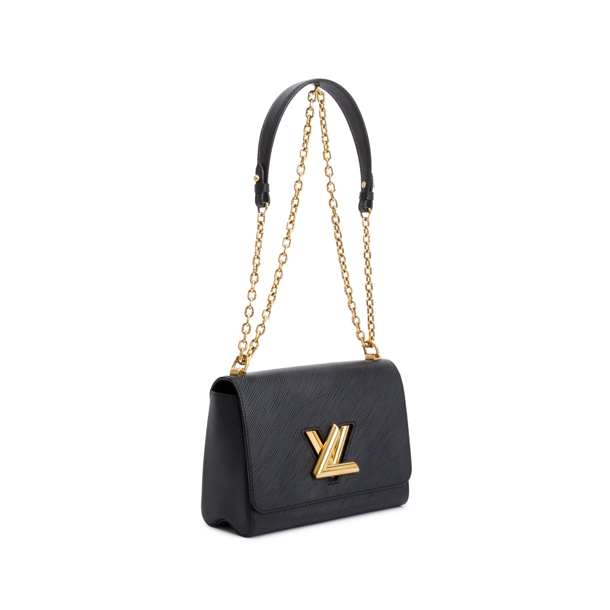 Louis Vuitton 2020 Black Epi Leather Twist MM Bag w/ Box