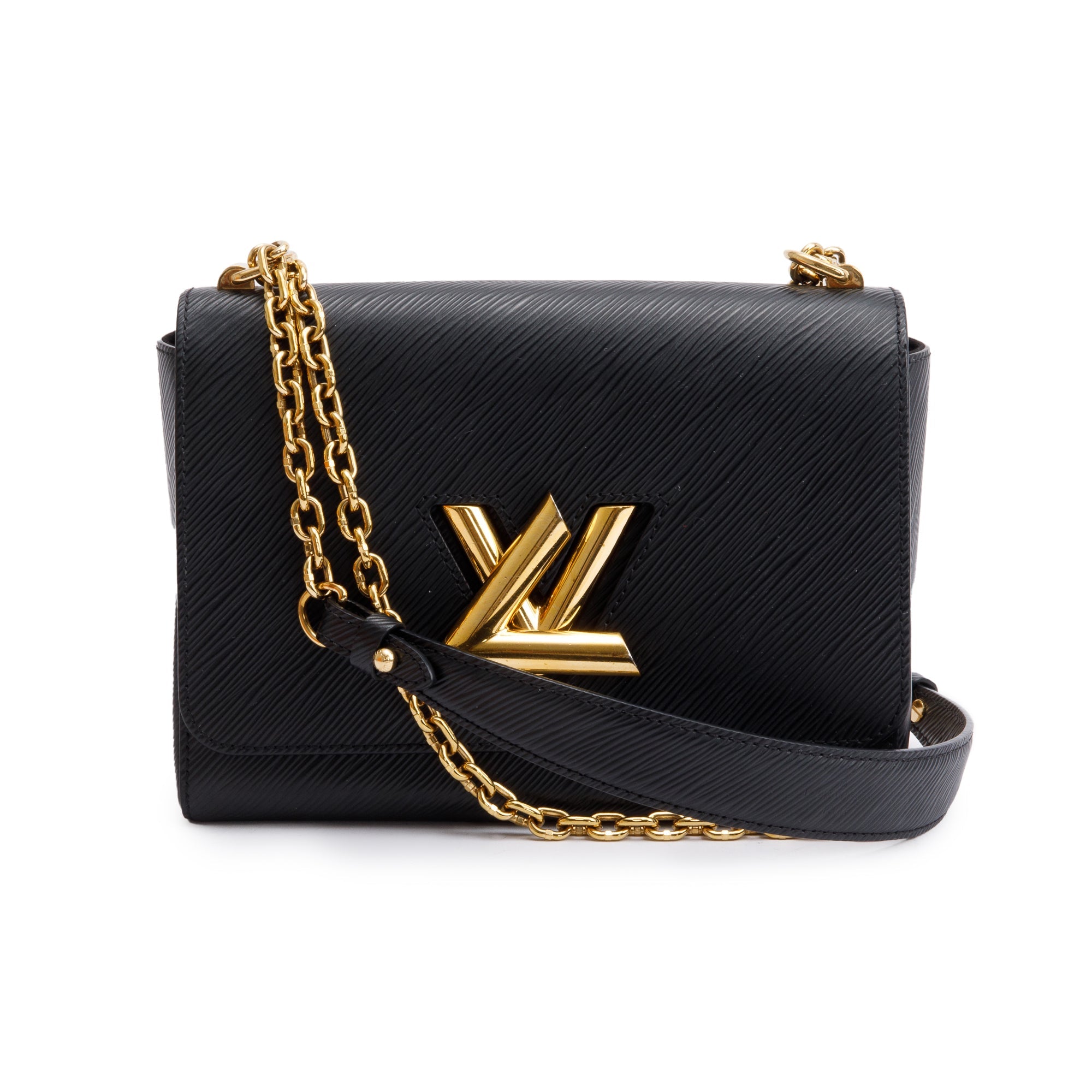 Louis Vuitton 2020 Black Epi Leather Twist MM Bag w/ Box