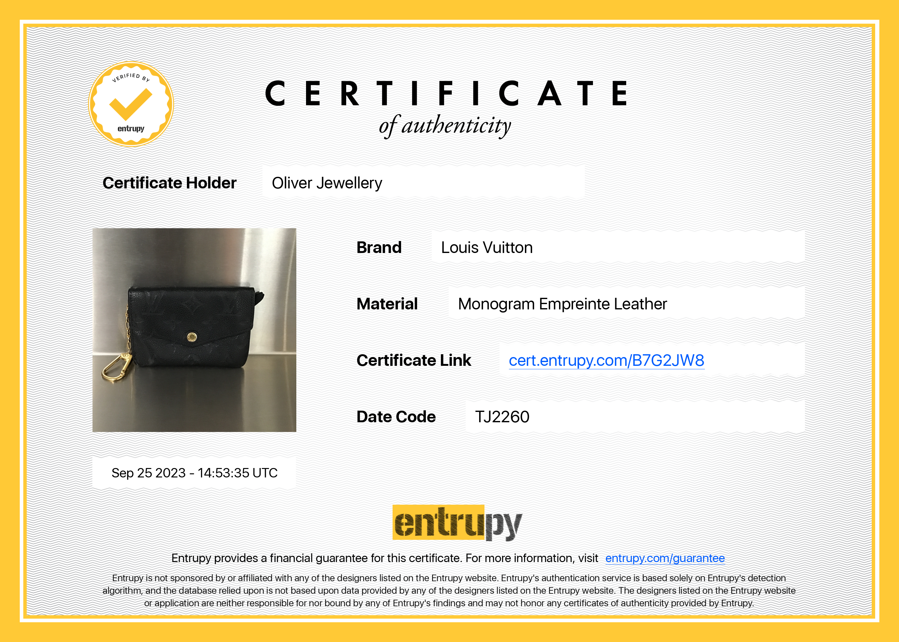 Louis Vuitton 2020 Black Monogram Empreinte Key Pouch