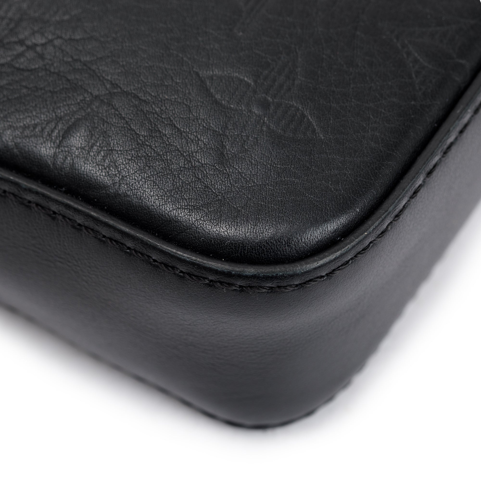 Louis Vuitton 2020 Black Monogram Shadow Embossed Calfskin Leather Duo Messenger Bag