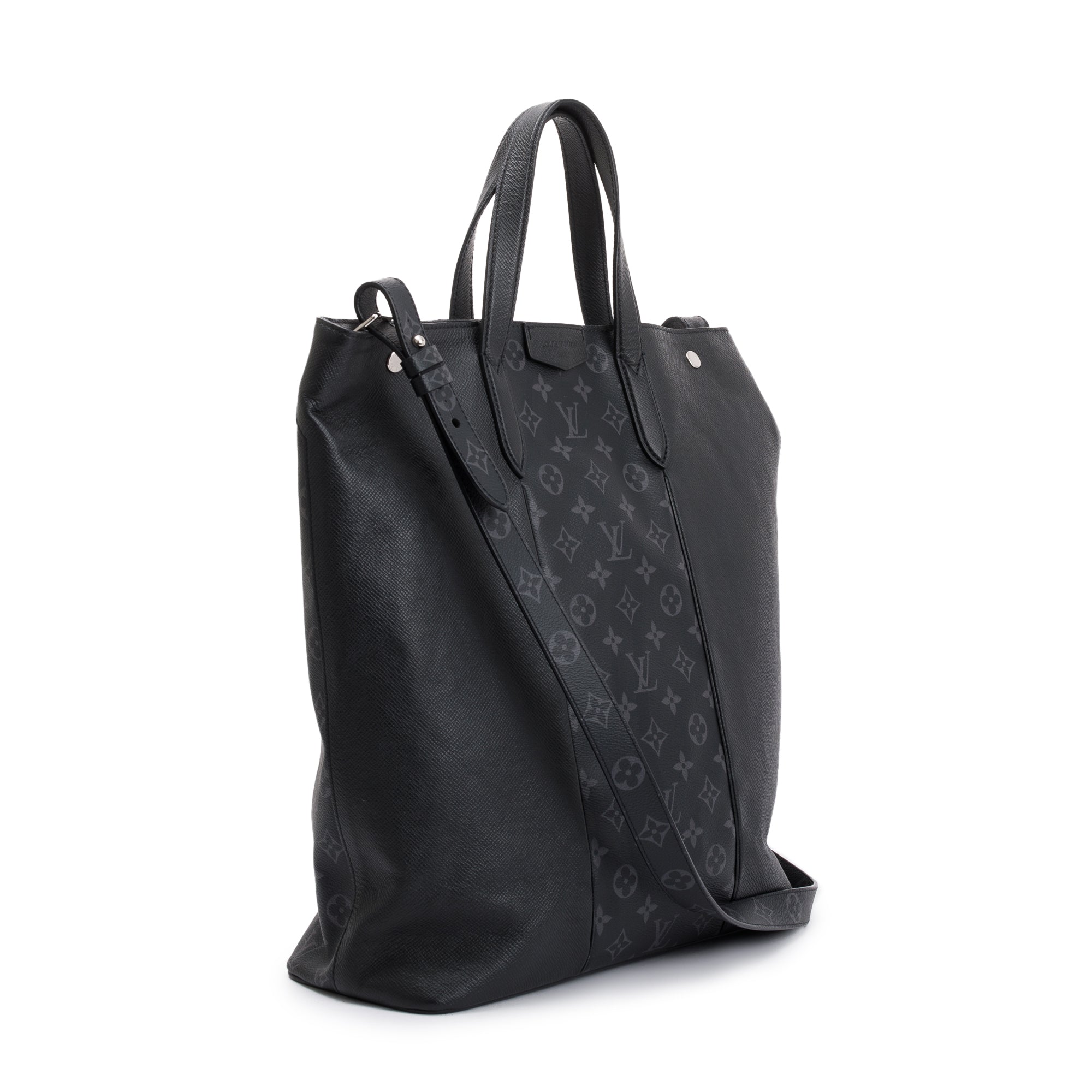 Louis Vuitton 2020 Black Monogram Taigarama City Tote w/ Strap