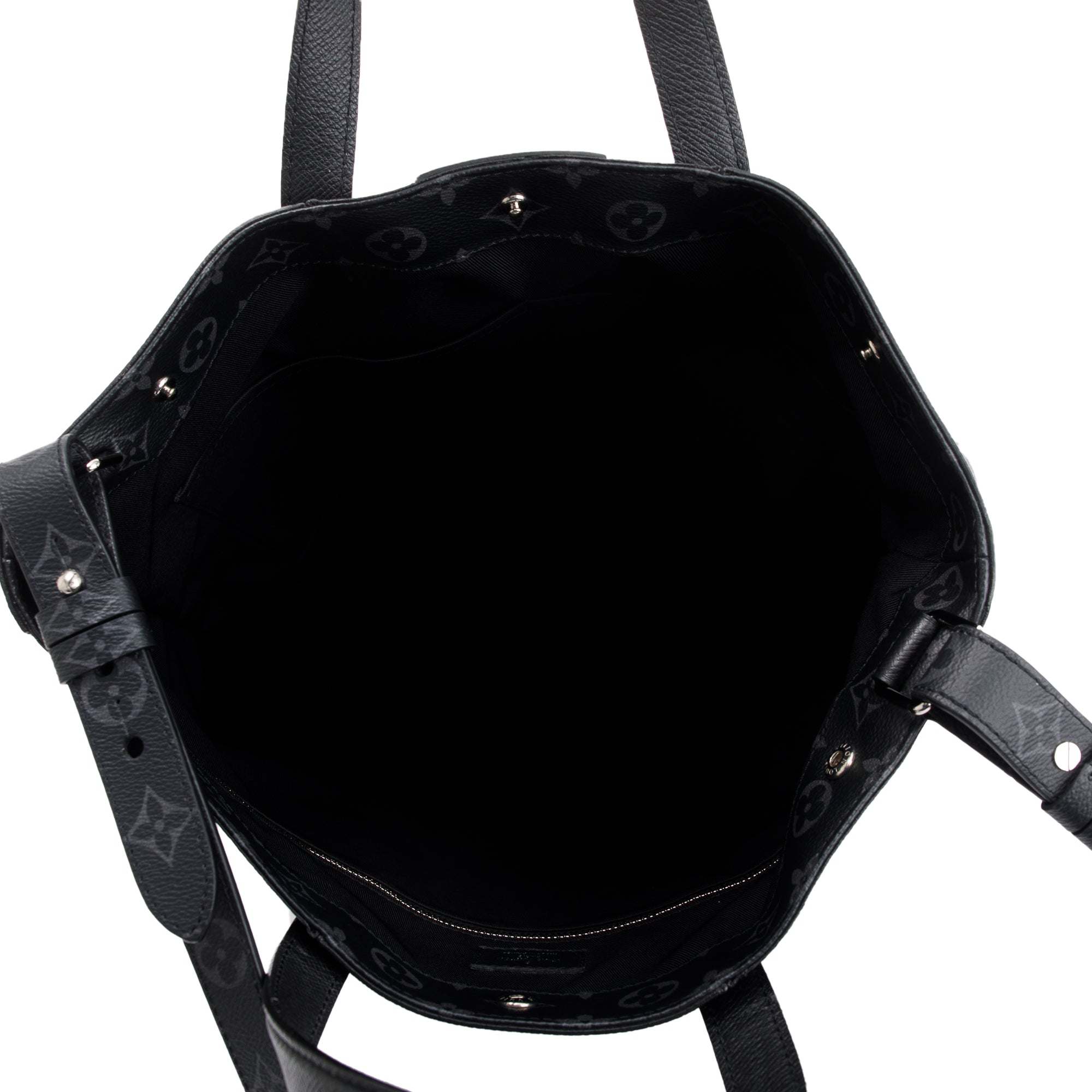 Louis Vuitton 2020 Black Monogram Taigarama City Tote w/ Strap