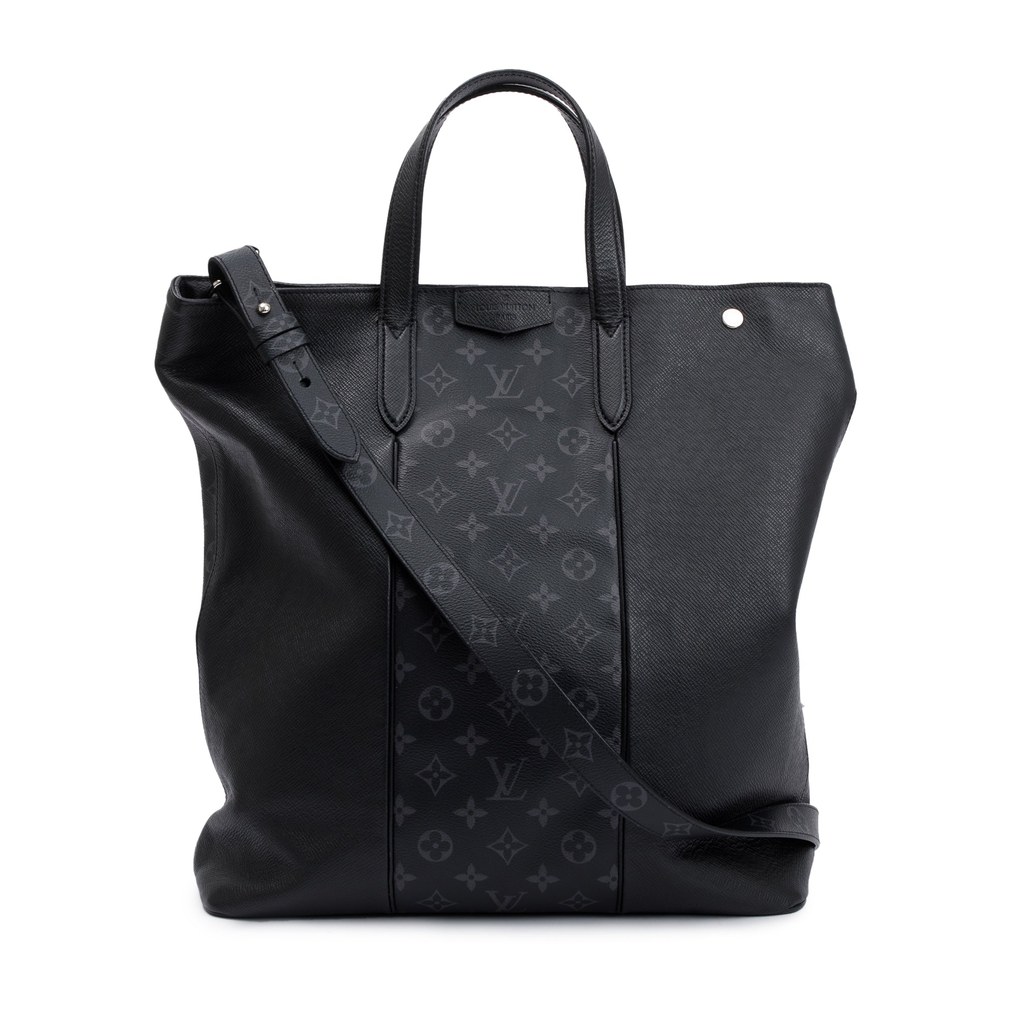 Louis Vuitton 2020 Black Monogram Taigarama City Tote w/ Strap