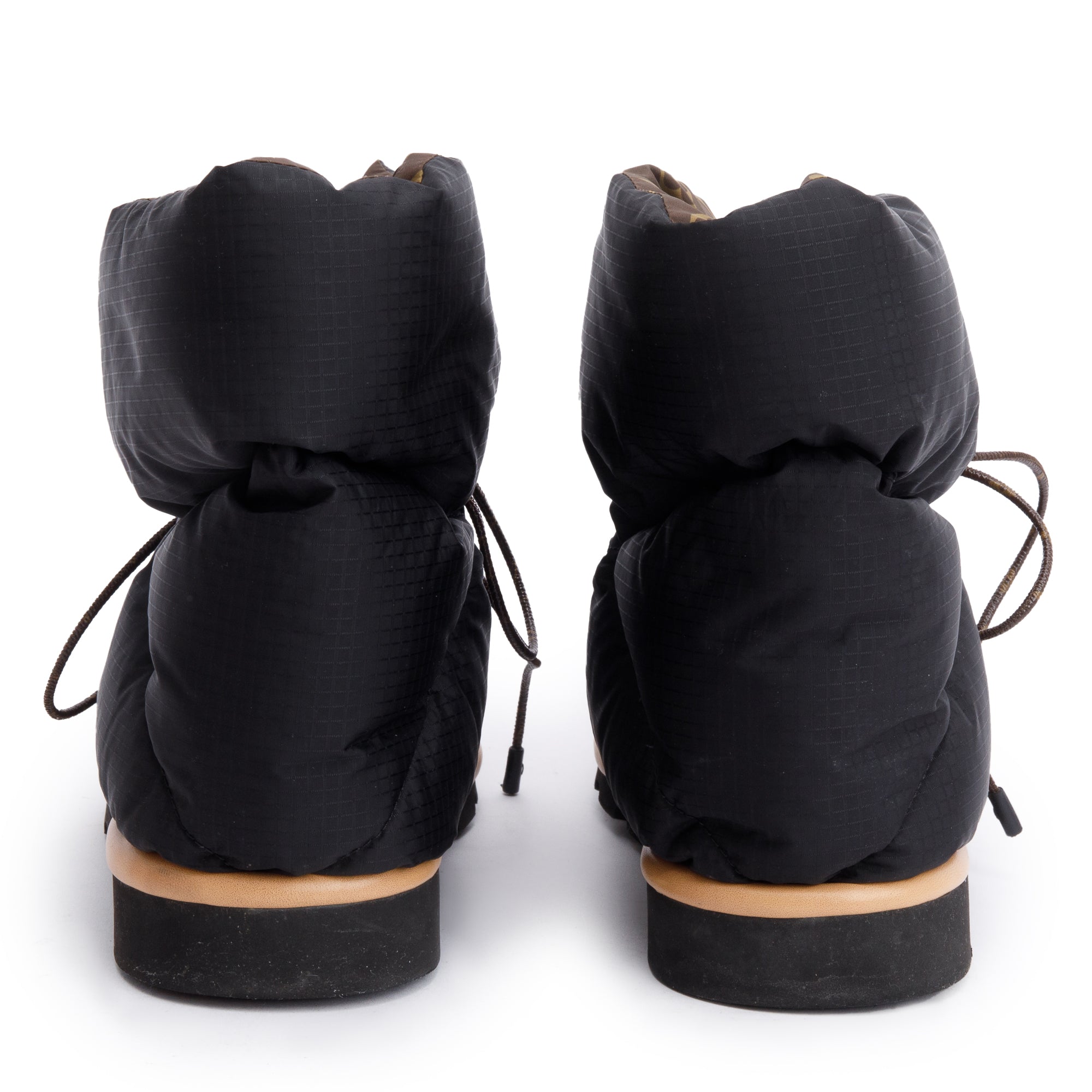 Louis Vuitton 2020 Black Nylon Lace-Up Pillow Comfort Ankle Boots, Size 39