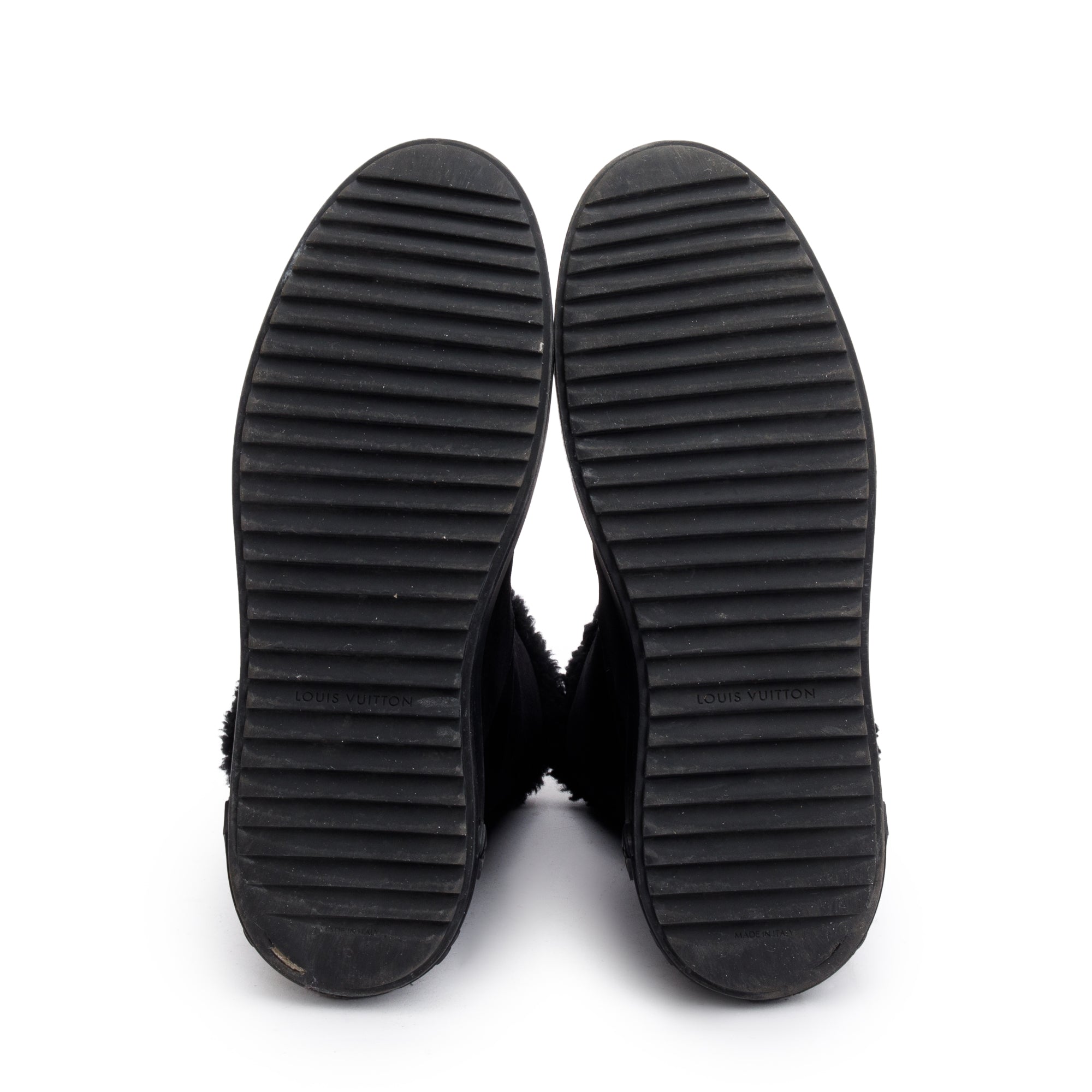 Louis Vuitton 2020 Black Suede Breezy Flat Ankle Boots, Size 40