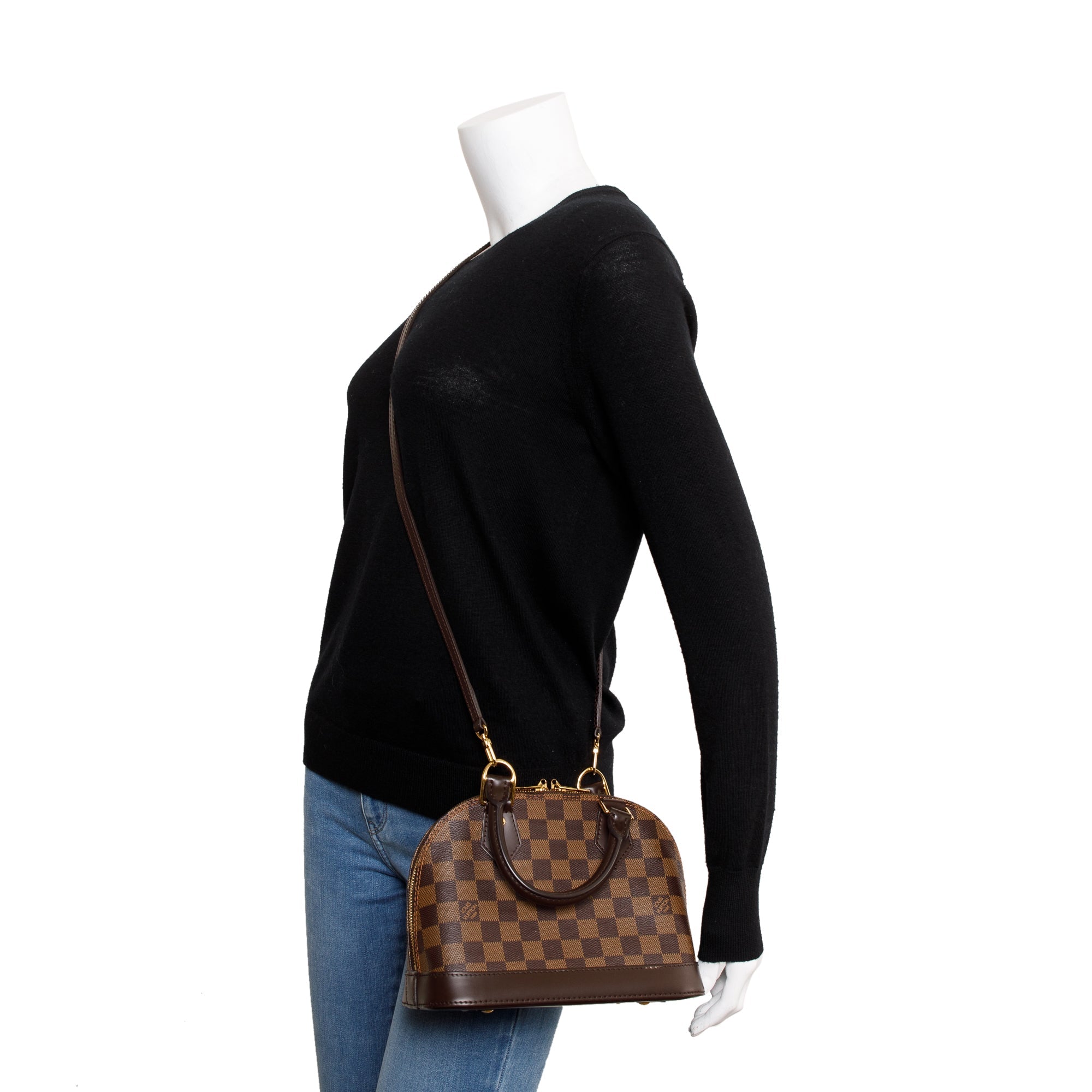 Louis Vuitton 2020 Damier Ebene Alma BB w/ Box