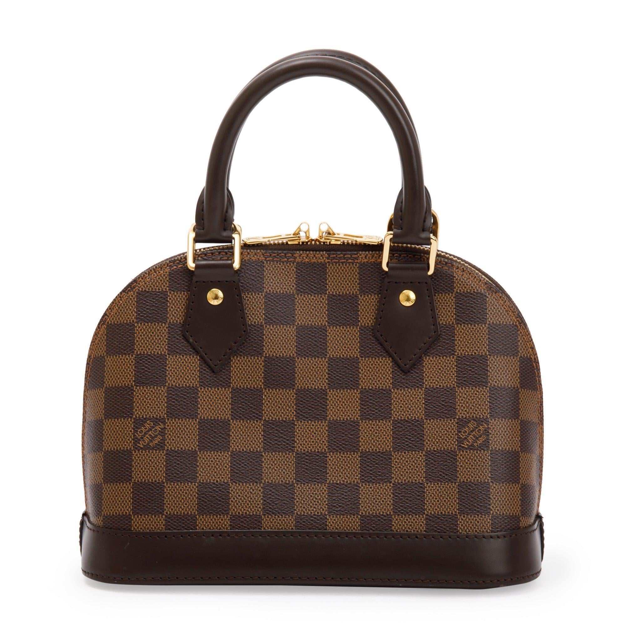 Louis Vuitton 2020 Damier Ebene Alma BB w/ Box