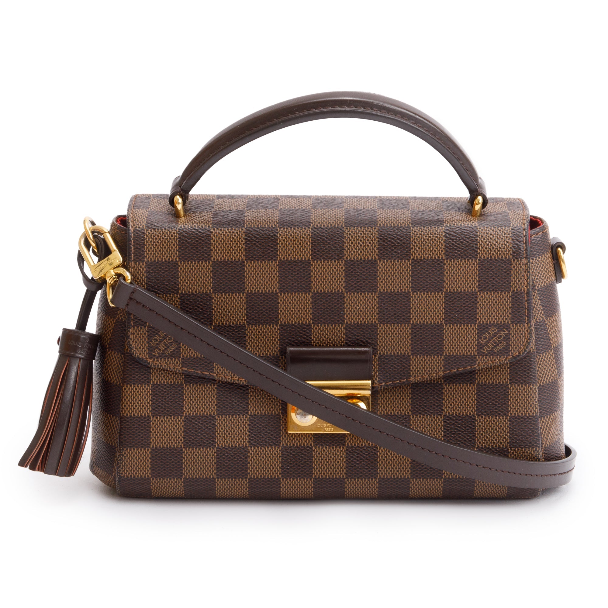 Louis Vuitton 2020 Damier Ebene Croisette w/ Box