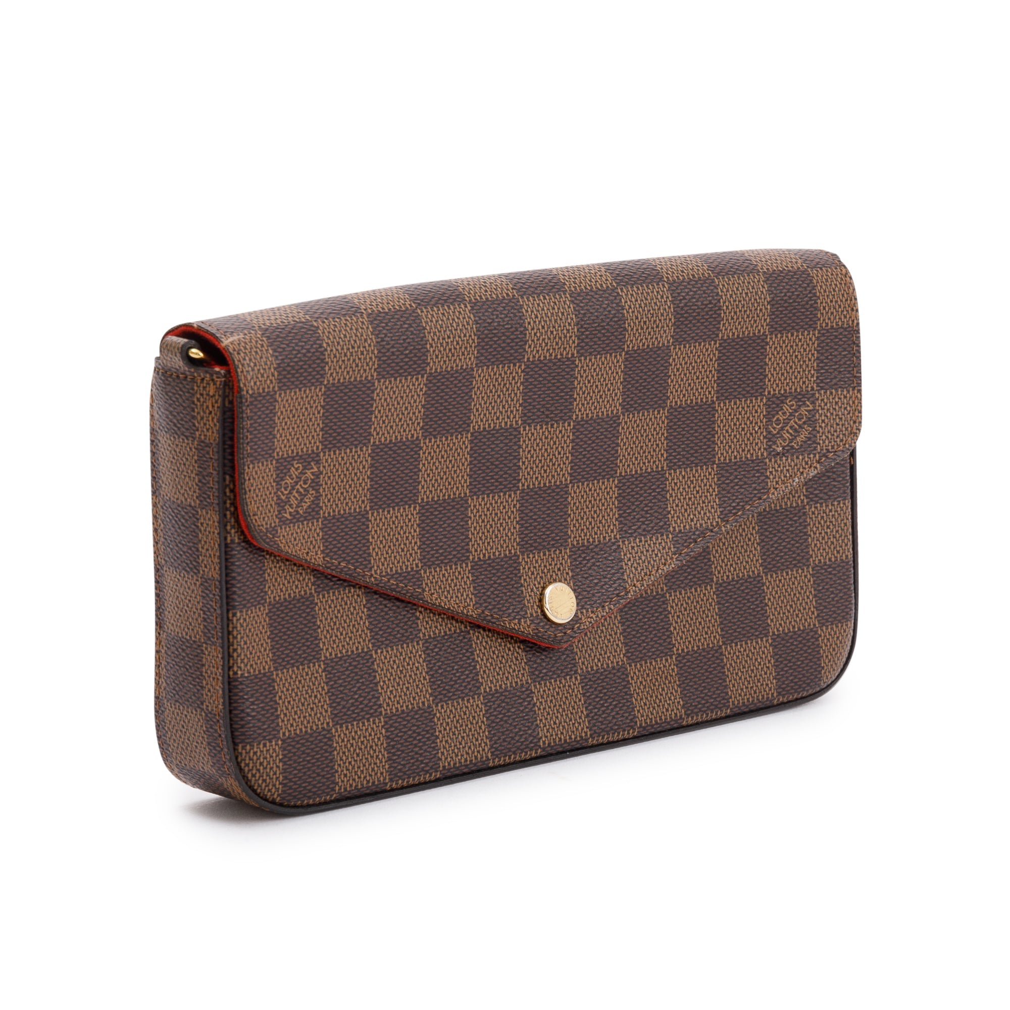 Louis Vuitton 2020 Damier Ebene Felicie Pochette Bag w/ Box