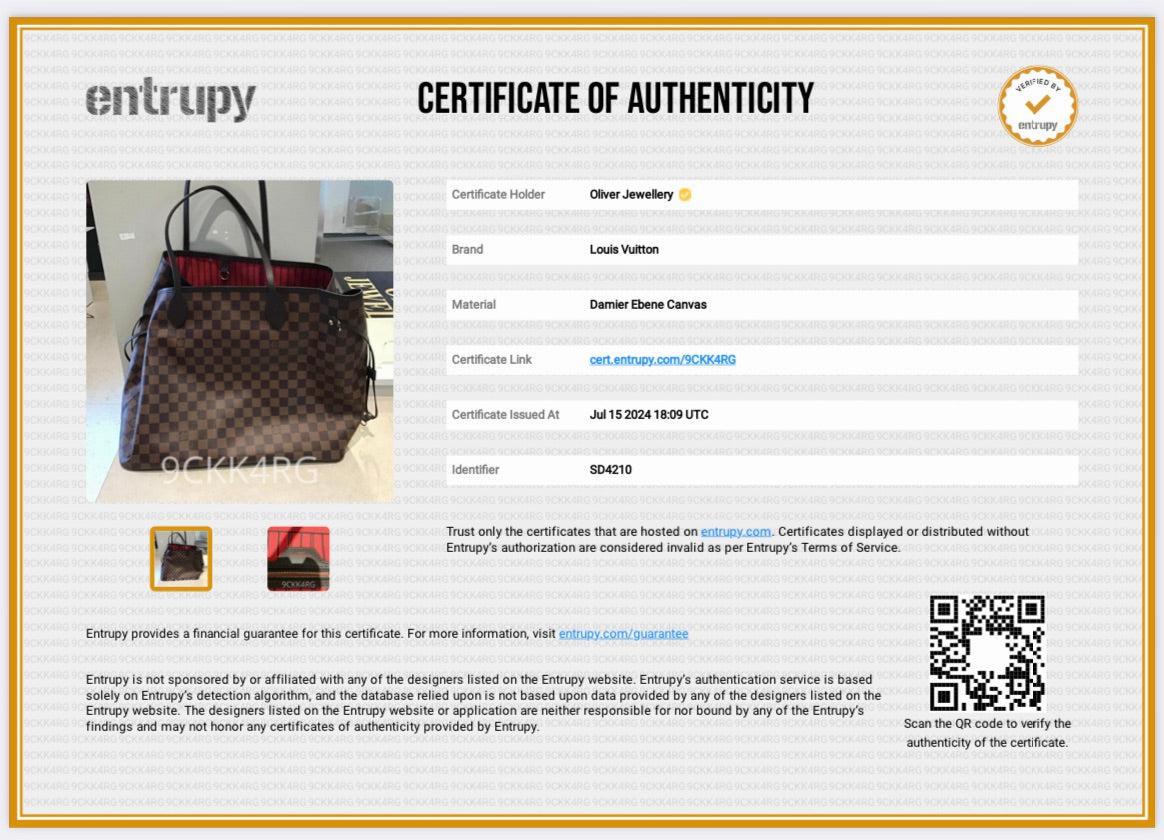 Louis Vuitton 2020 Damier Ebene Neverfull GM w/ Pouch