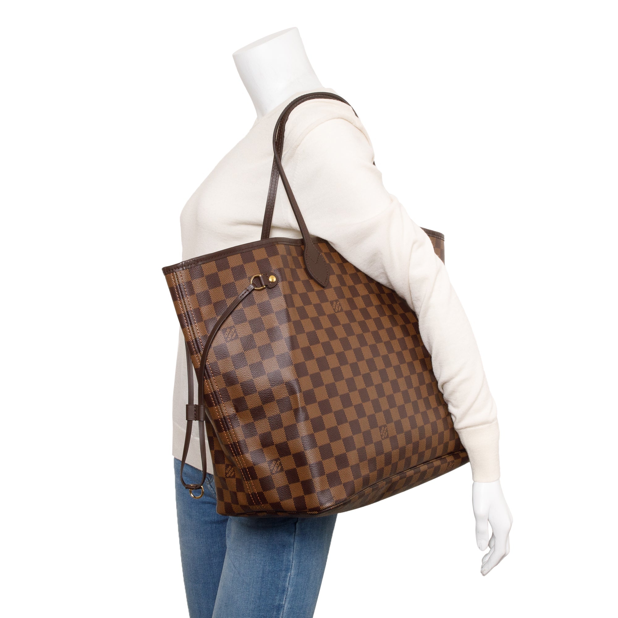 Louis Vuitton 2020 Damier Ebene Neverfull GM w/ Pouch