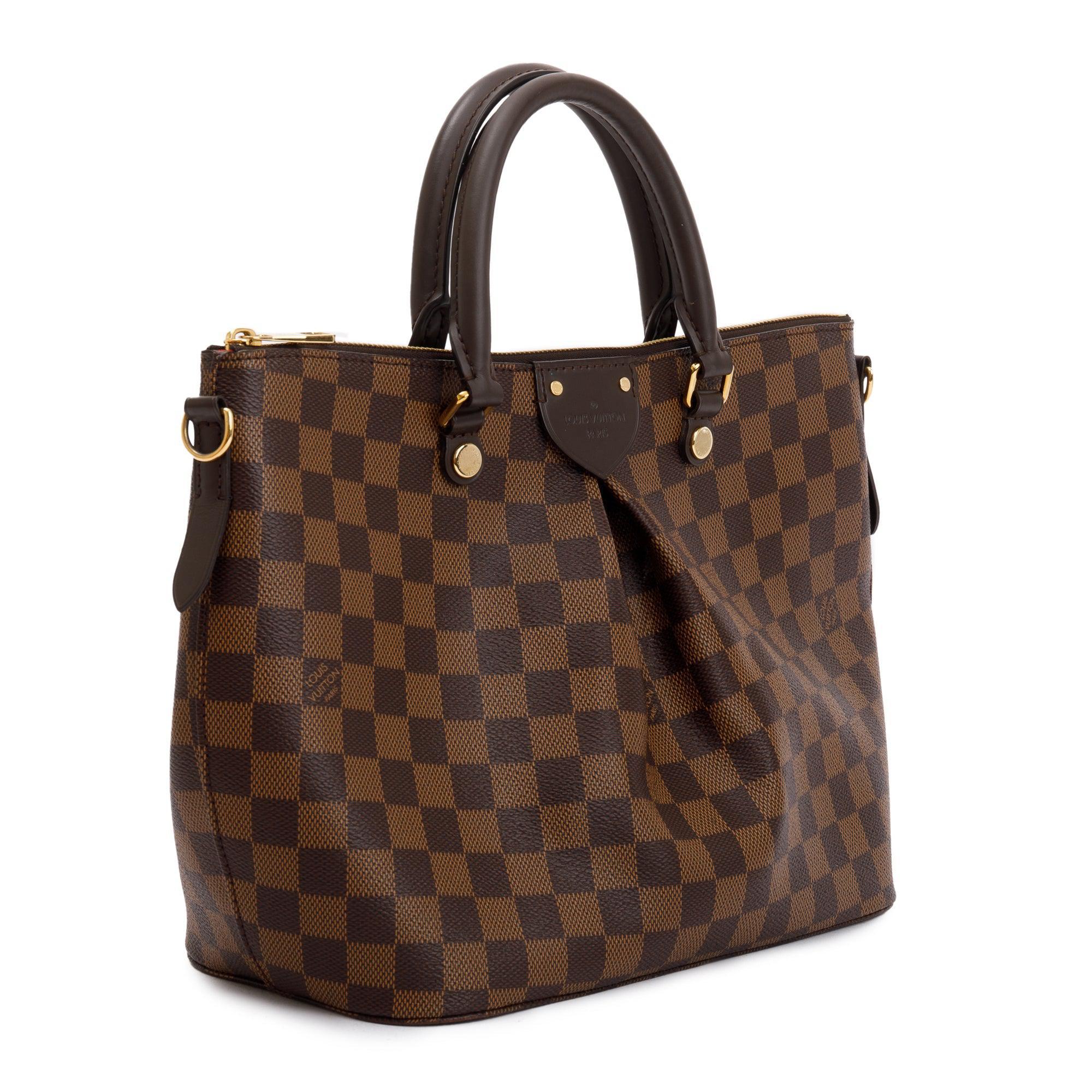 Louis Vuitton 2020 Damier Ebene Siena MM w/ Strap & Box