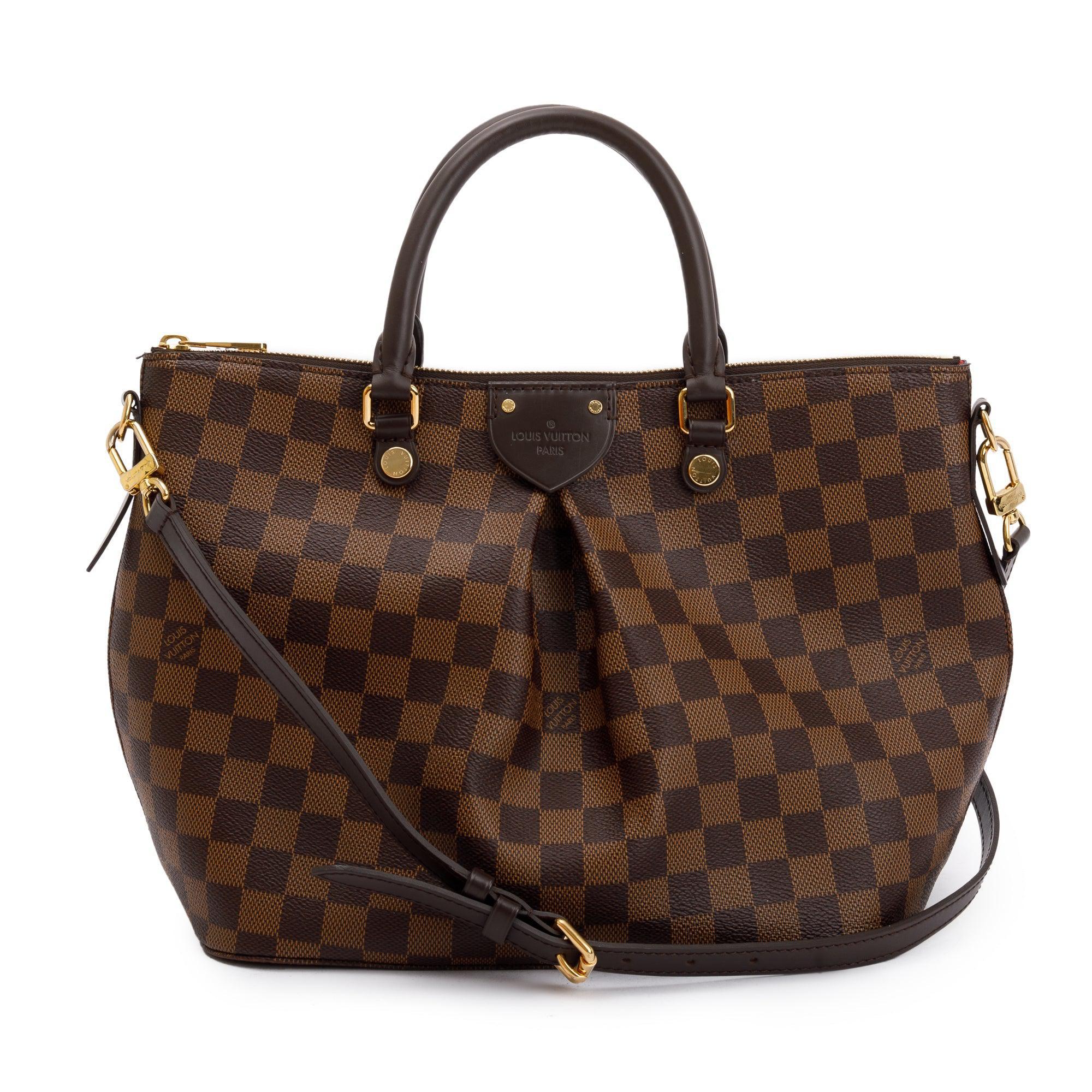 Louis Vuitton 2020 Damier Ebene Siena MM w/ Strap & Box