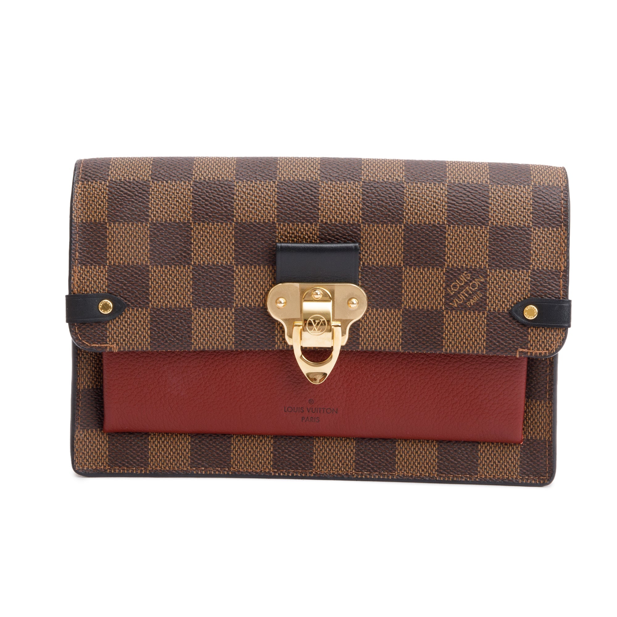 Louis Vuitton 2020 Damier Ebene Vavin Chain Wallet w/ Box