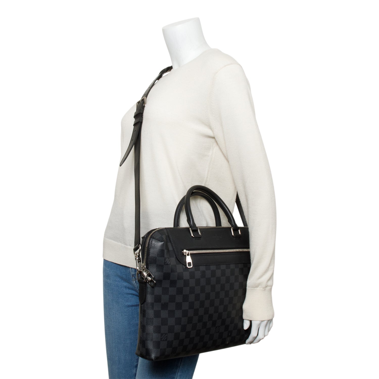 Louis Vuitton 2020 Damier Graphite Porte-Documents Jour w/ Strap