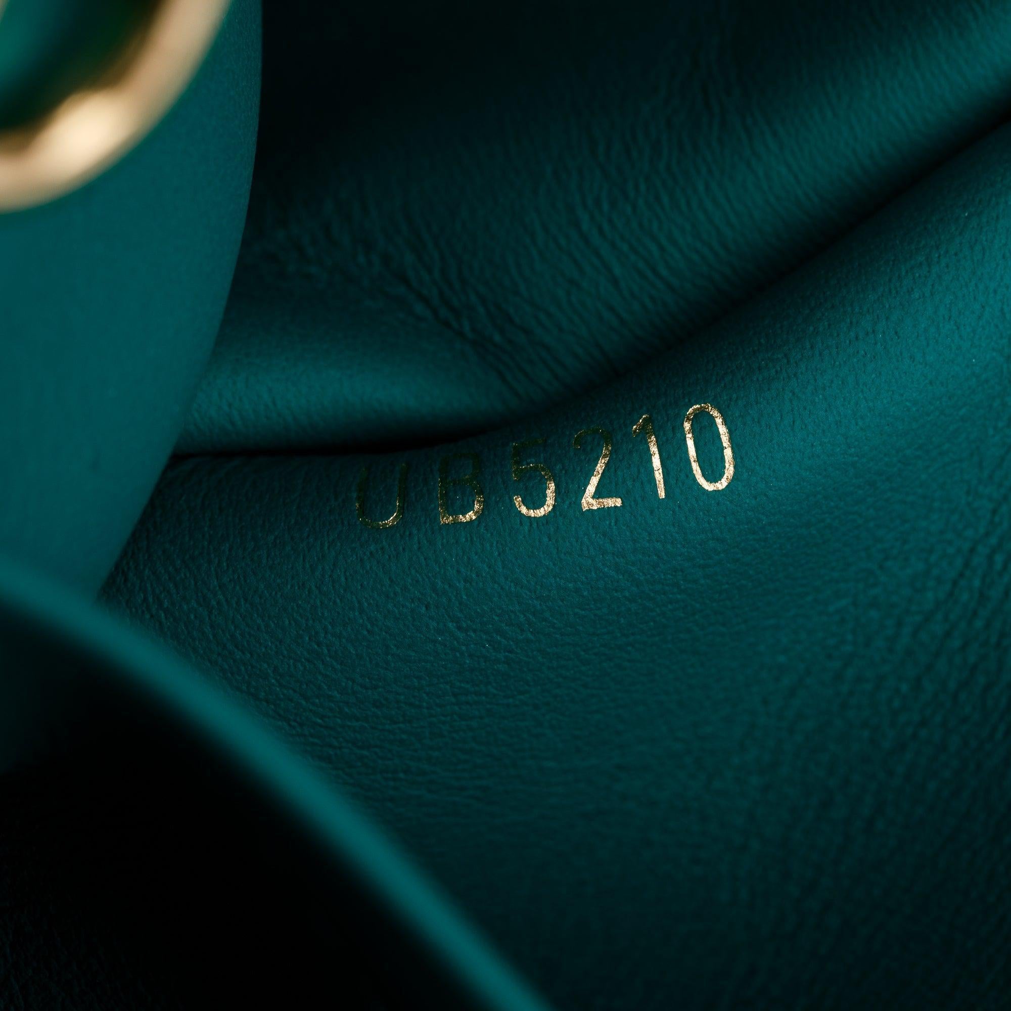 Louis Vuitton 2020 Green Veau Nuage Milla MM w/ Strap & Box