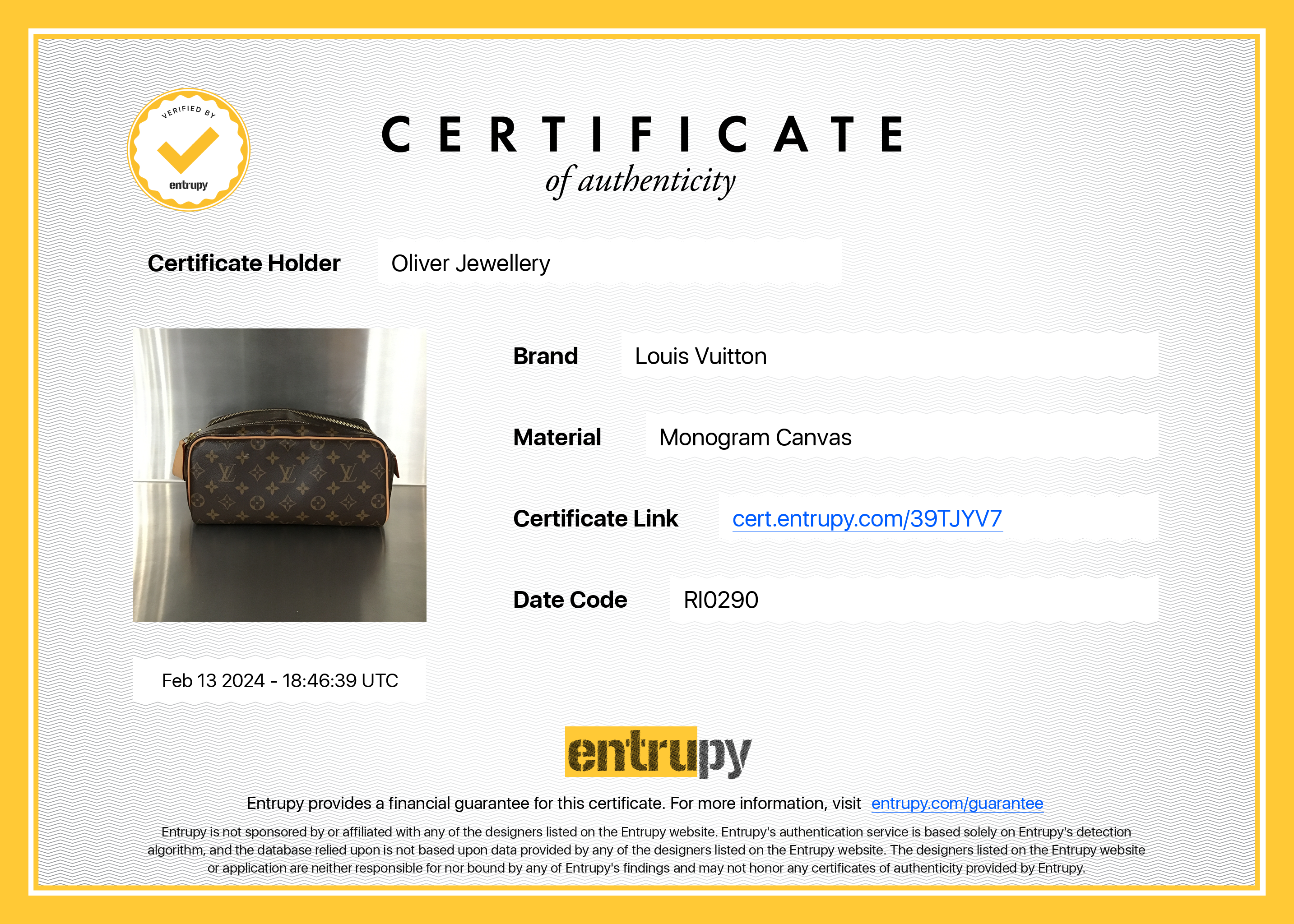 Louis Vuitton 2020 Monogram Dopp Kit Toilet Pouch