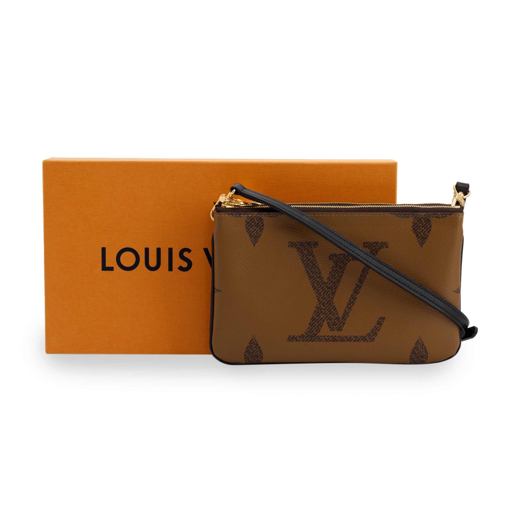 Louis Vuitton 2020 Monogram Double Zip Pochette w/ Box