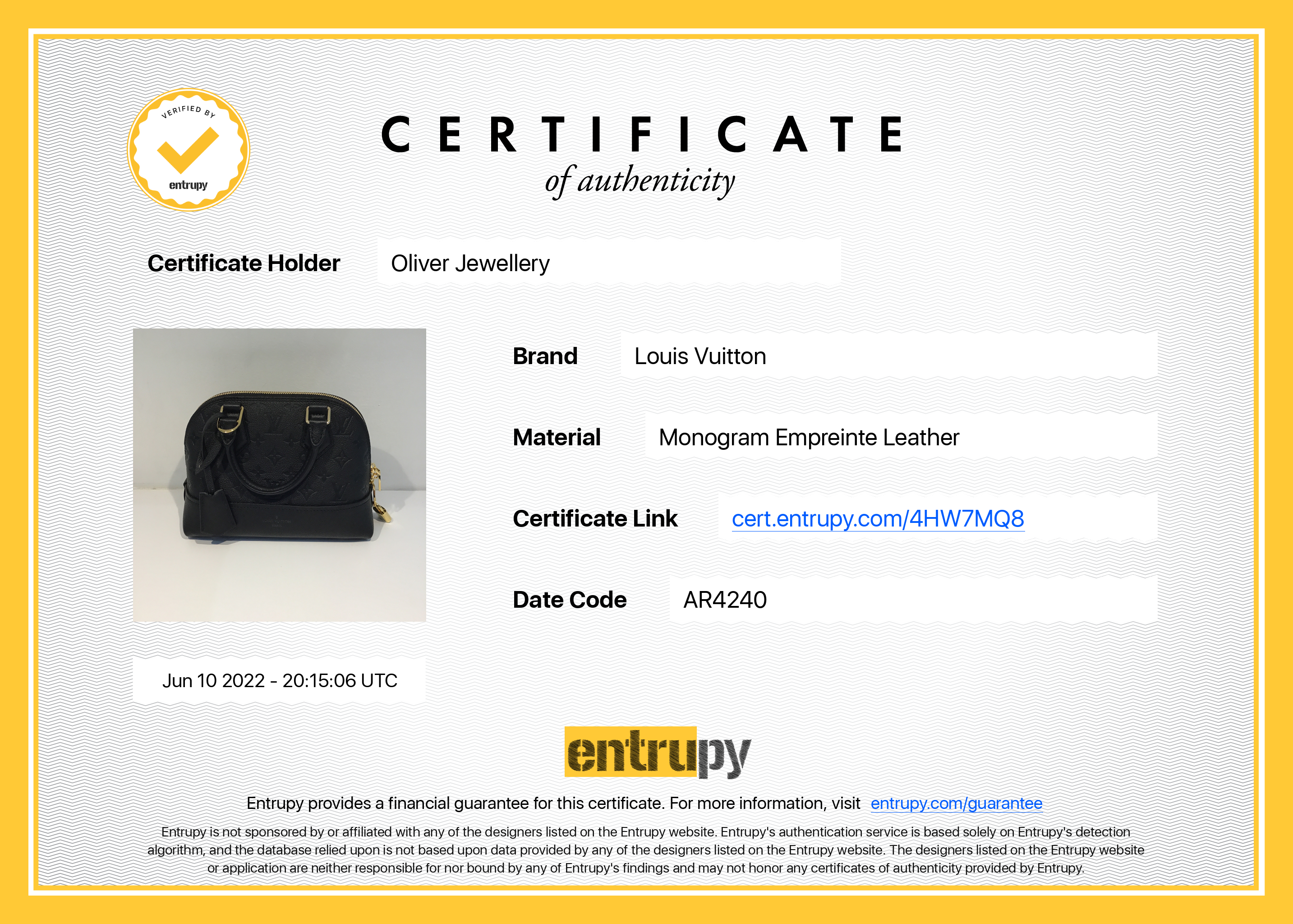 Louis Vuitton 2020 Monogram Empreinte Neo Alma BB w/ Box