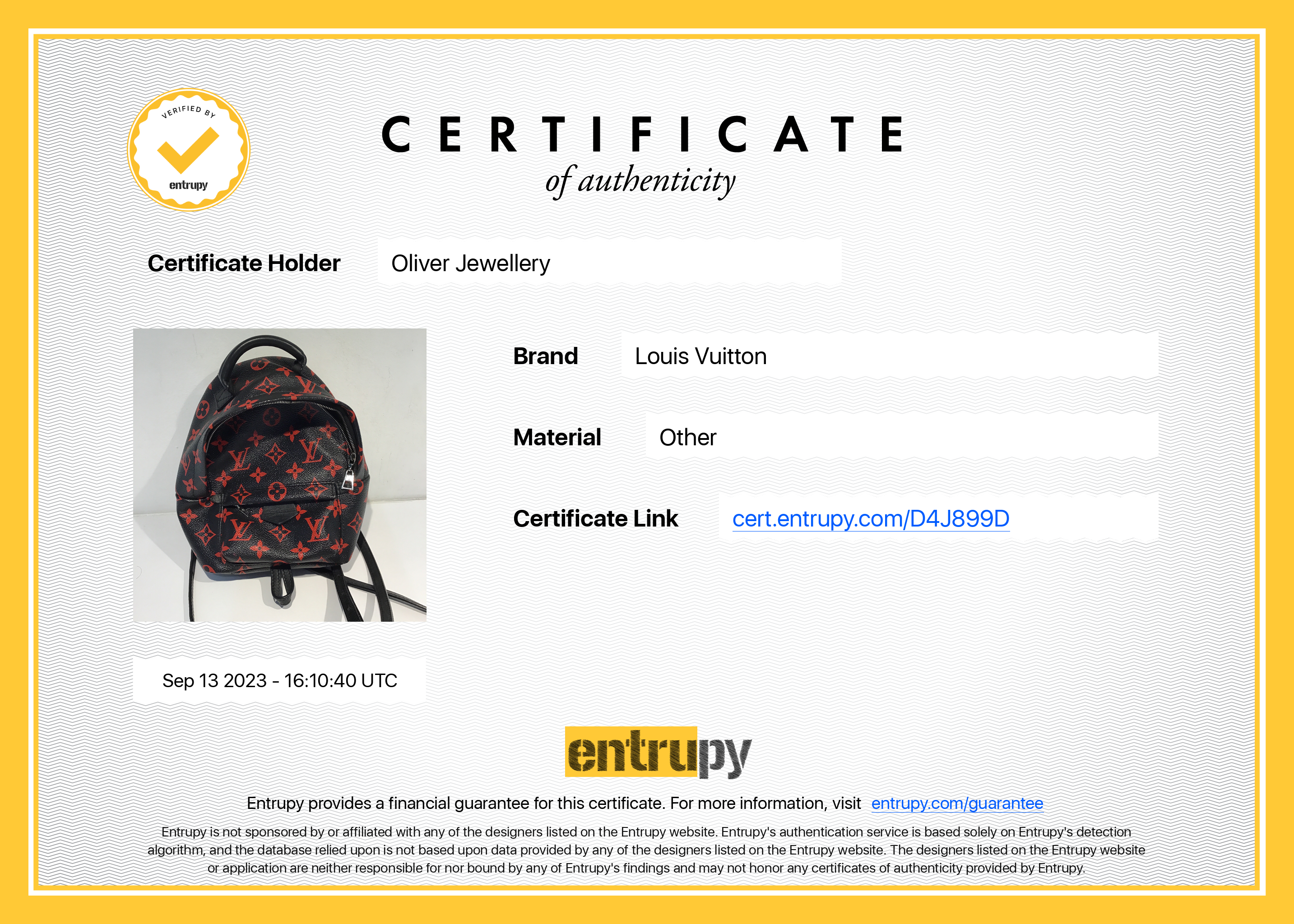 Louis Vuitton 2020 Monogram Infrarouge Palm Springs Mini Backpack