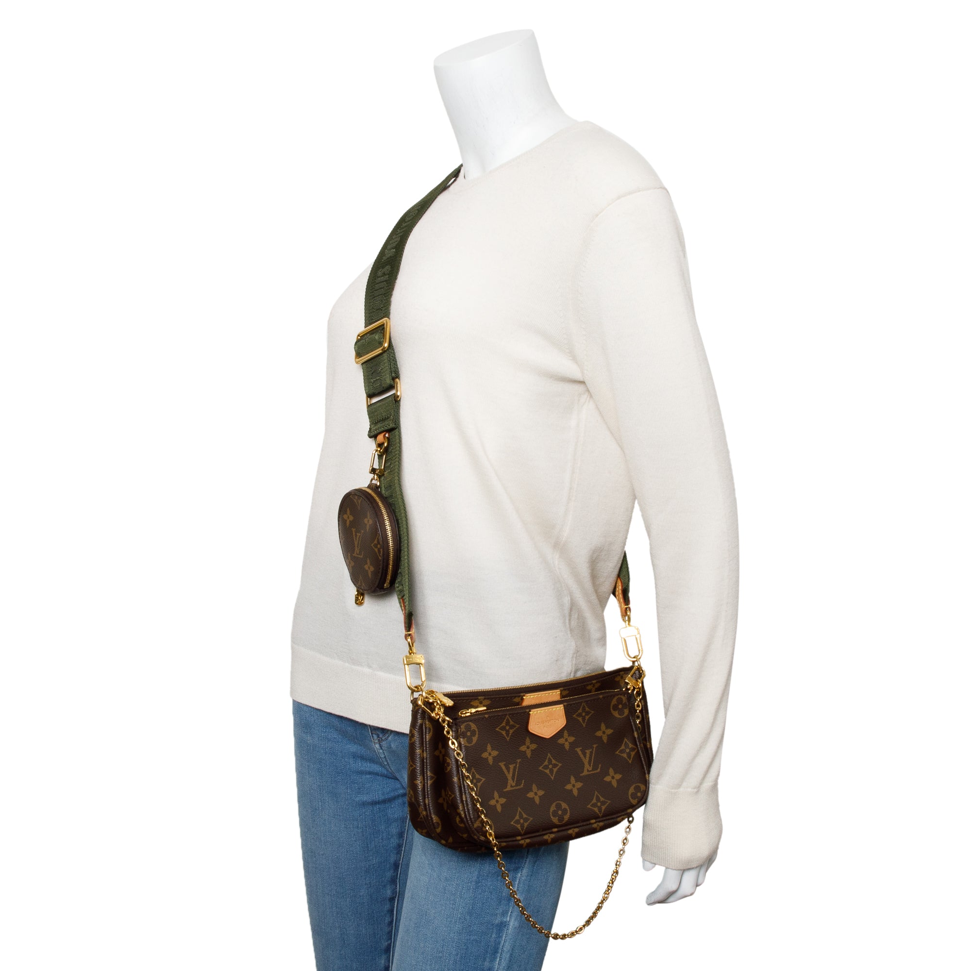 Louis Vuitton 2020 Monogram Khaki Multi-Pochette Accessoires