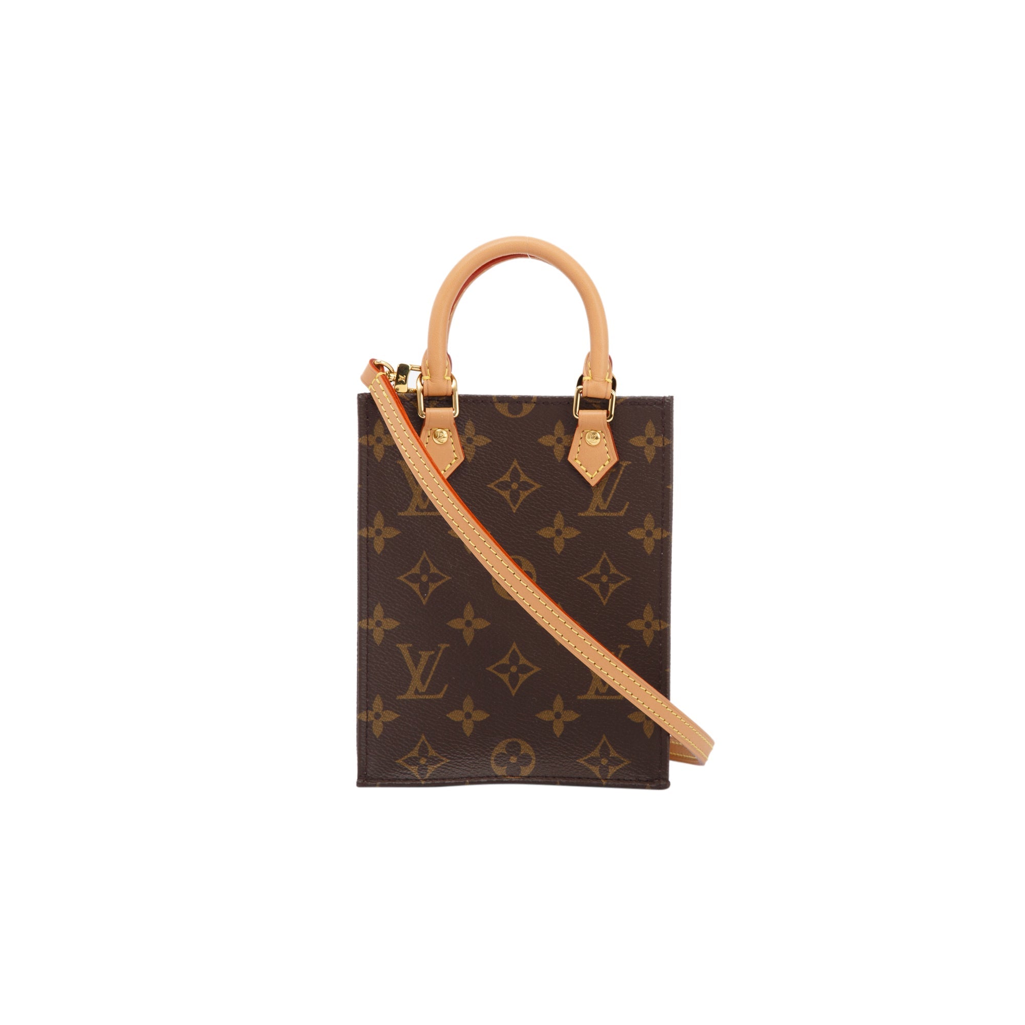 Louis Vuitton 2020 Monogram Petit Sac Plat w/ Box & Receipt