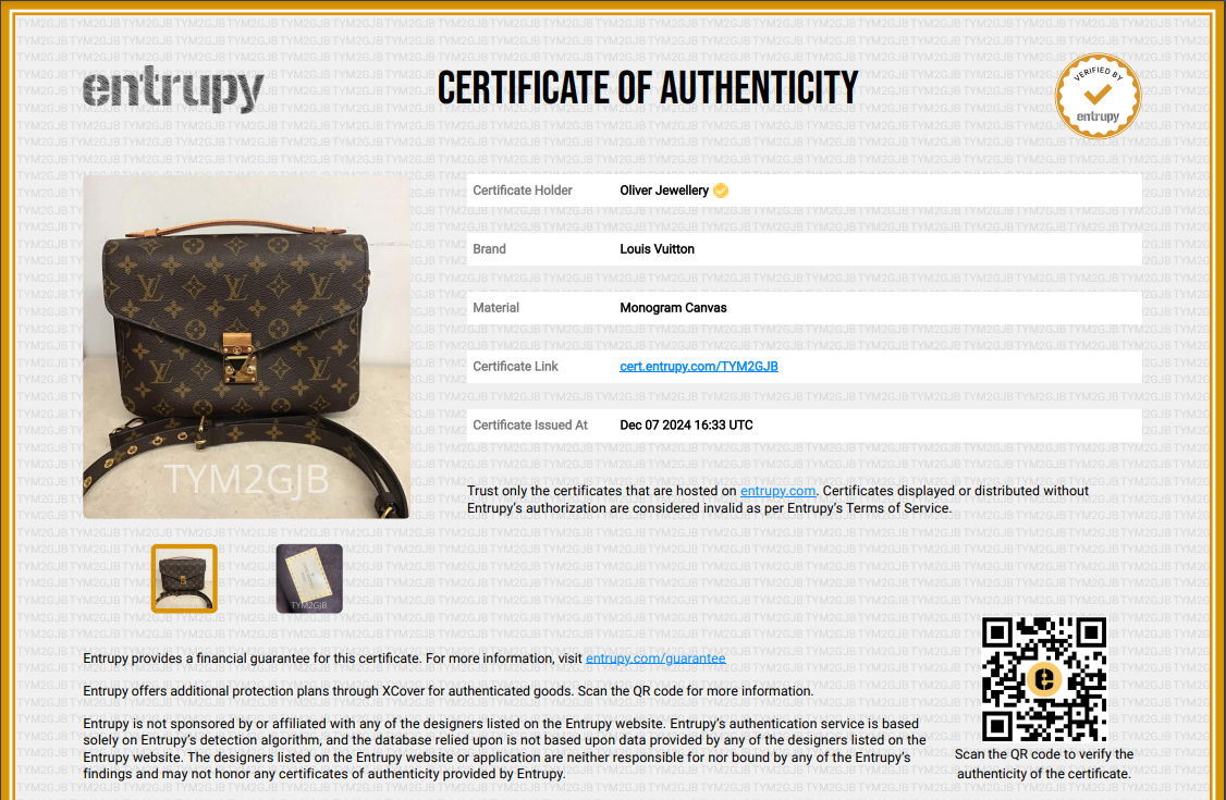 Louis Vuitton 2020 Monogram Pochette Metis w/ Strap & Box