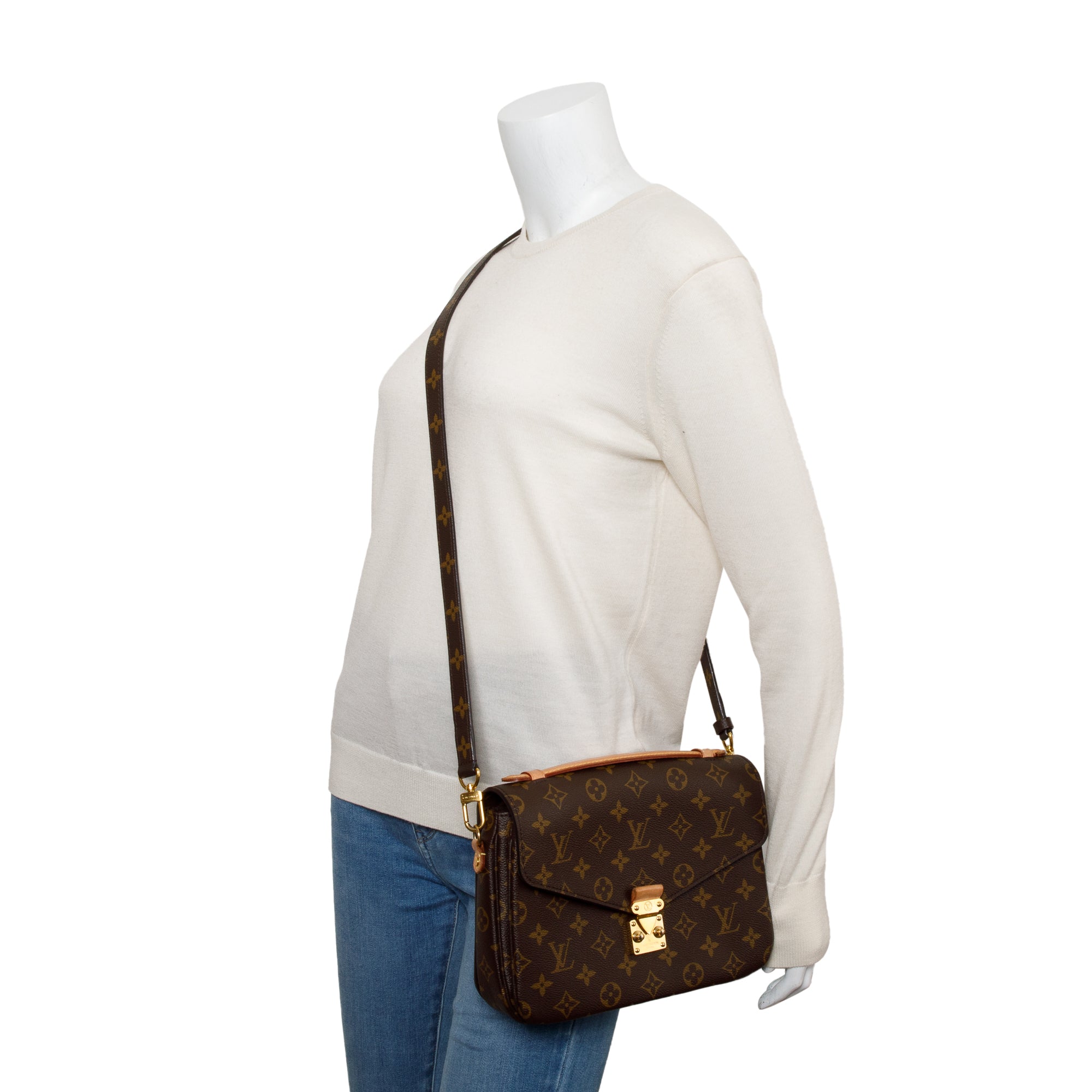 Louis Vuitton 2020 Monogram Pochette Metis w/ Strap & Receipt