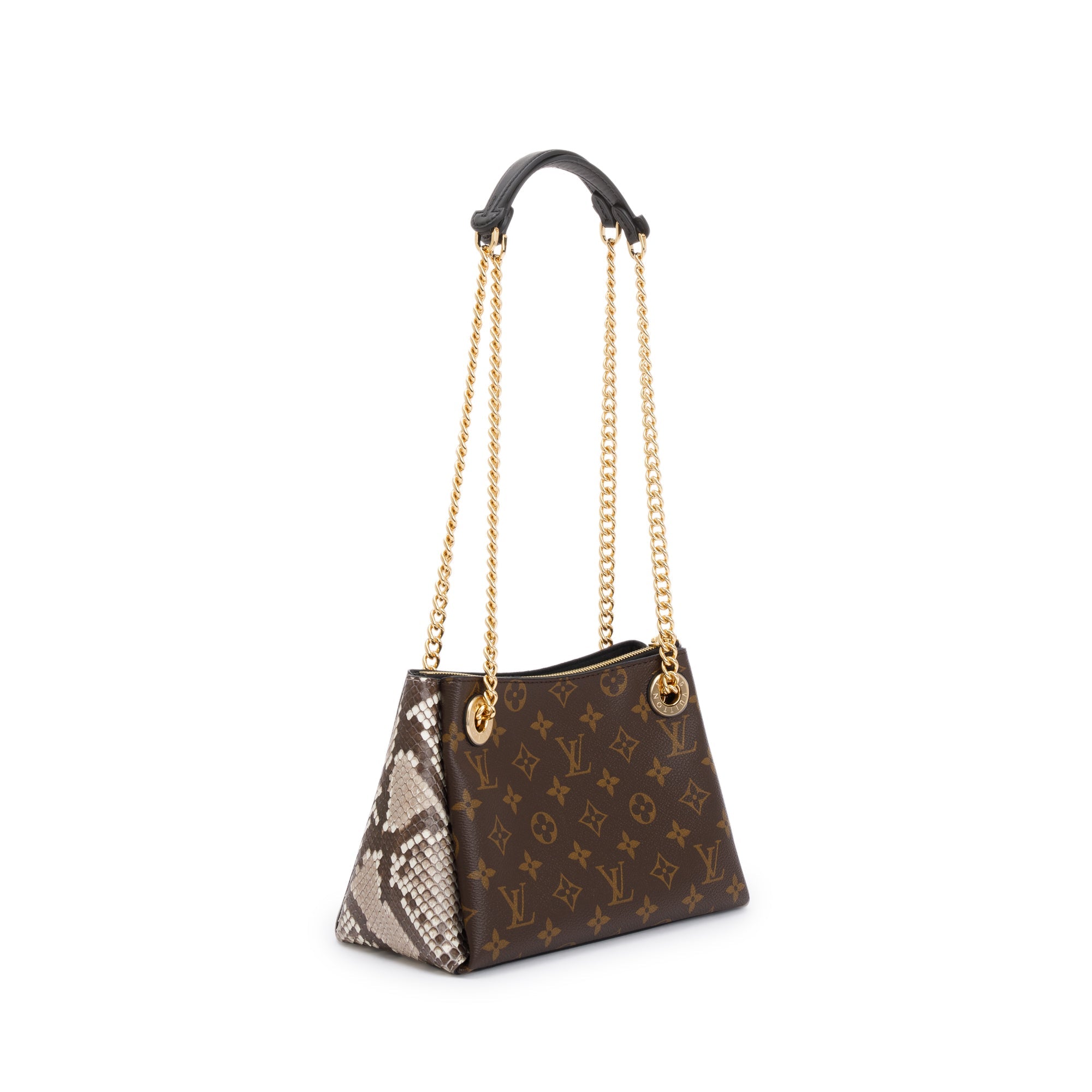 Louis Vuitton 2020 Monogram Python-Trimmed Surene BB