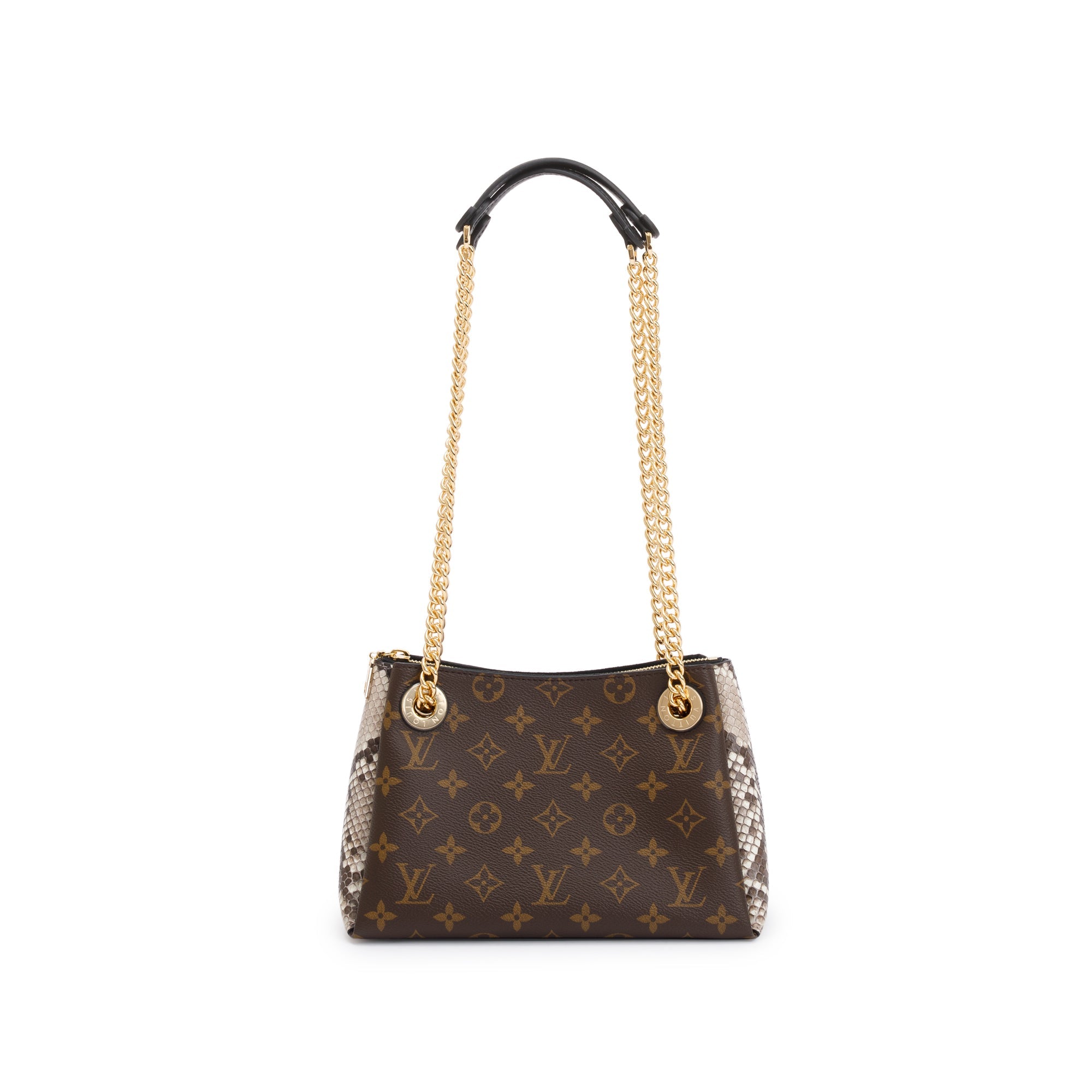 Louis Vuitton 2020 Monogram Python-Trimmed Surene BB