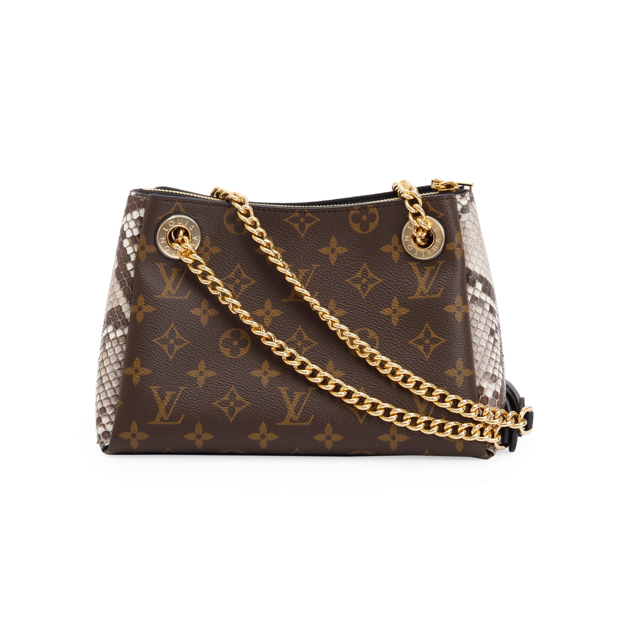 Louis Vuitton 2020 Monogram Python-Trimmed Surene BB