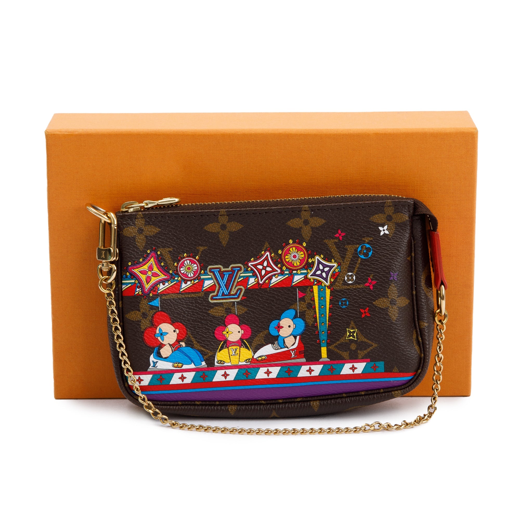 Louis Vuitton 2020 Monogram Vivienne Animation Mini Pochette Accessories w/ Box