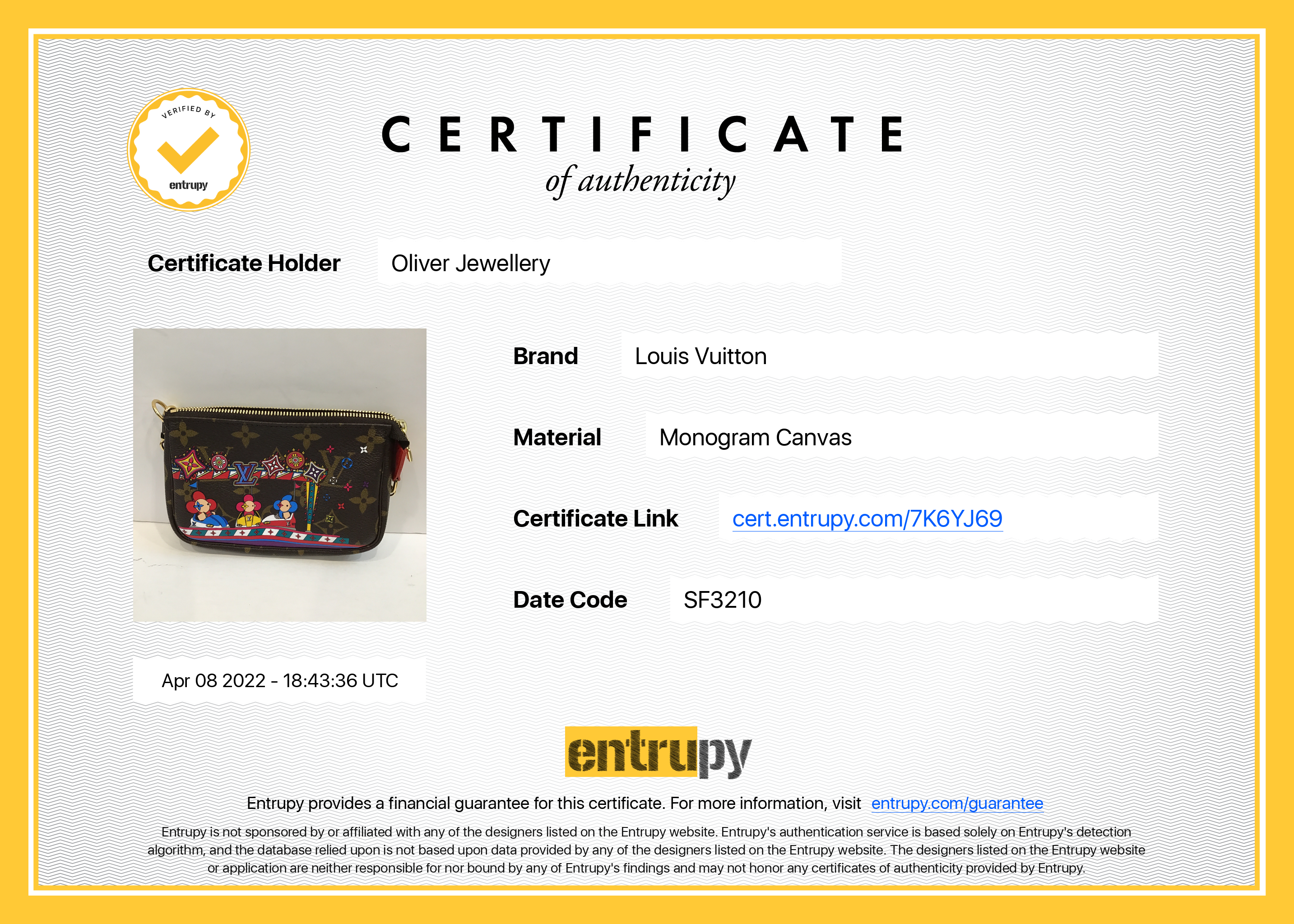 Louis Vuitton 2020 Monogram Vivienne Animation Mini Pochette Accessories w/ Box