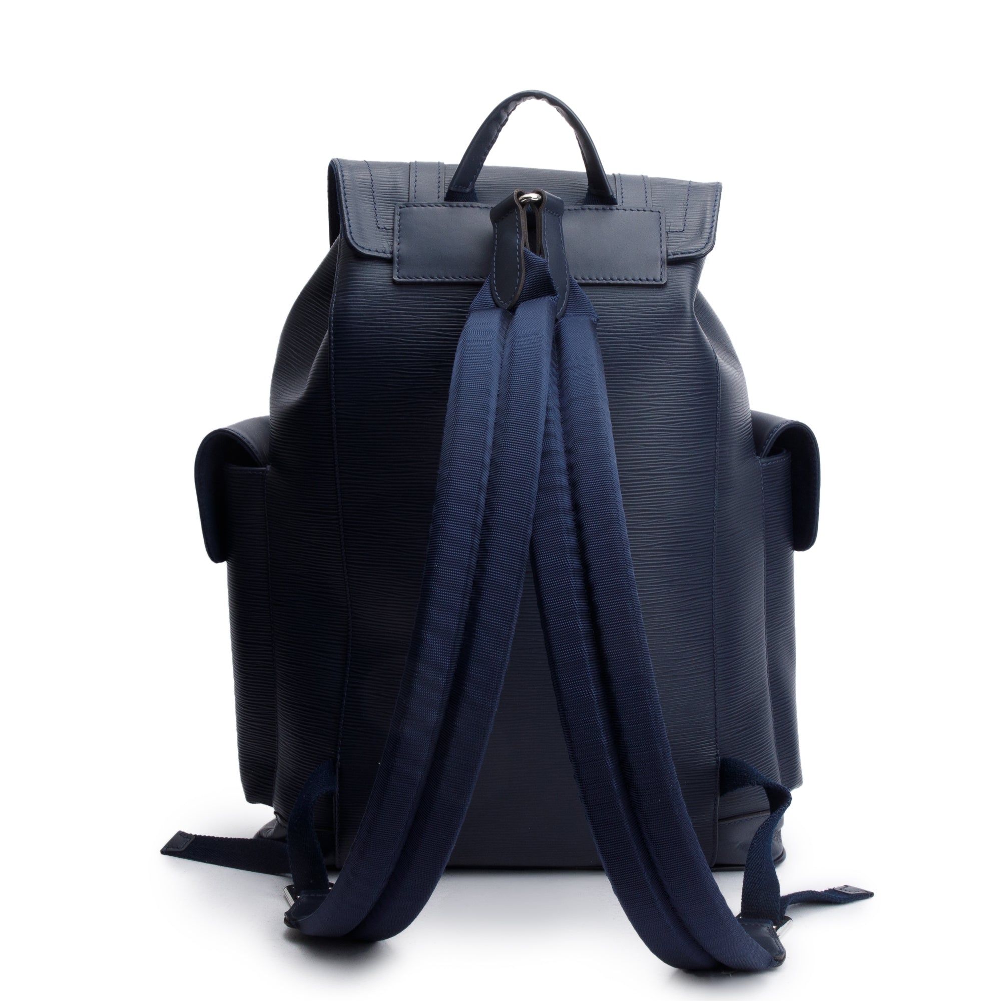 Louis Vuitton 2020 Navy Epi Leather Christopher PM Backpack